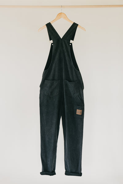 JACKS - UNISEX Washed Black Overalls