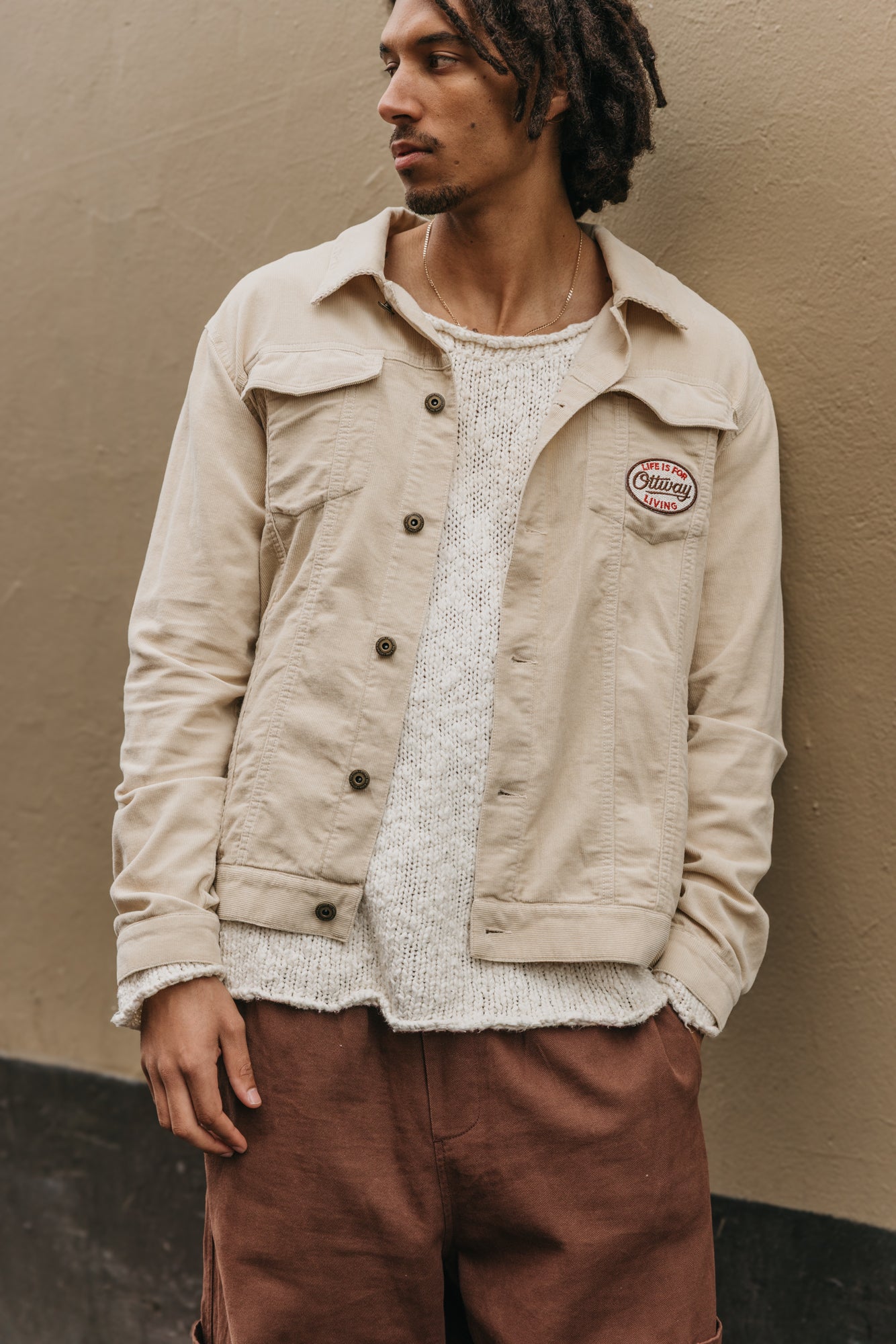 Lowkey Corduroy Jacket - Cream
