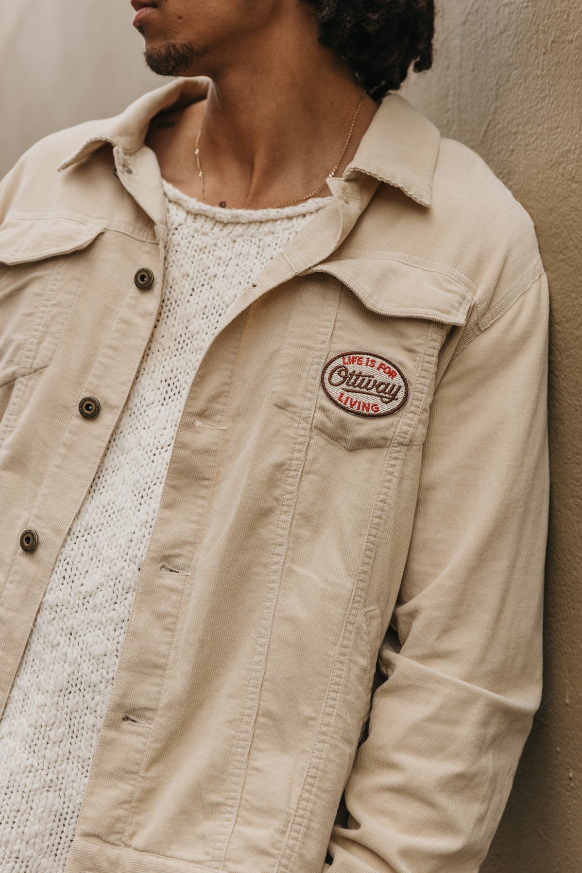 Lowkey Corduroy Jacket - Cream