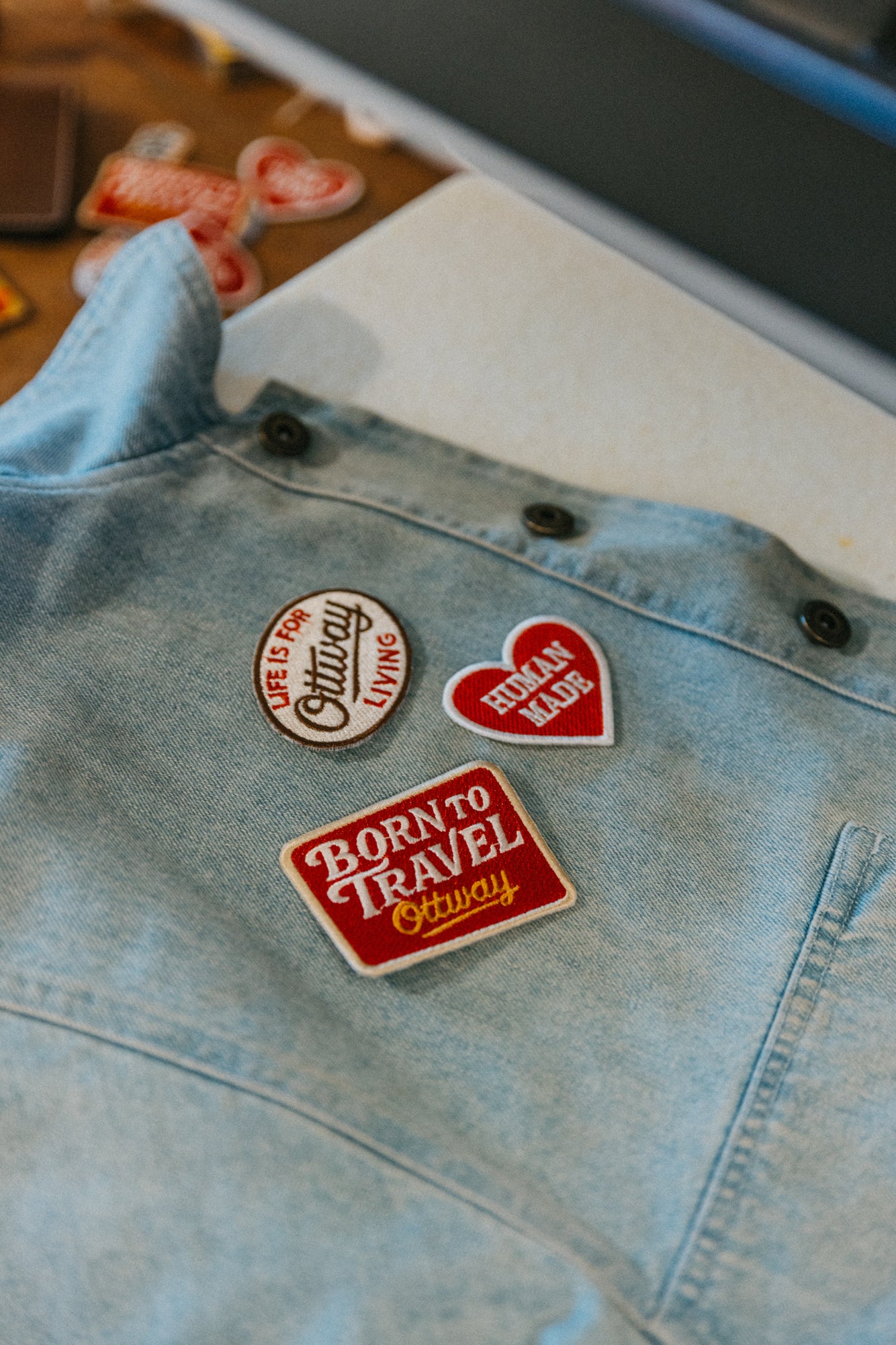 Life Is For Living Patch - Brown