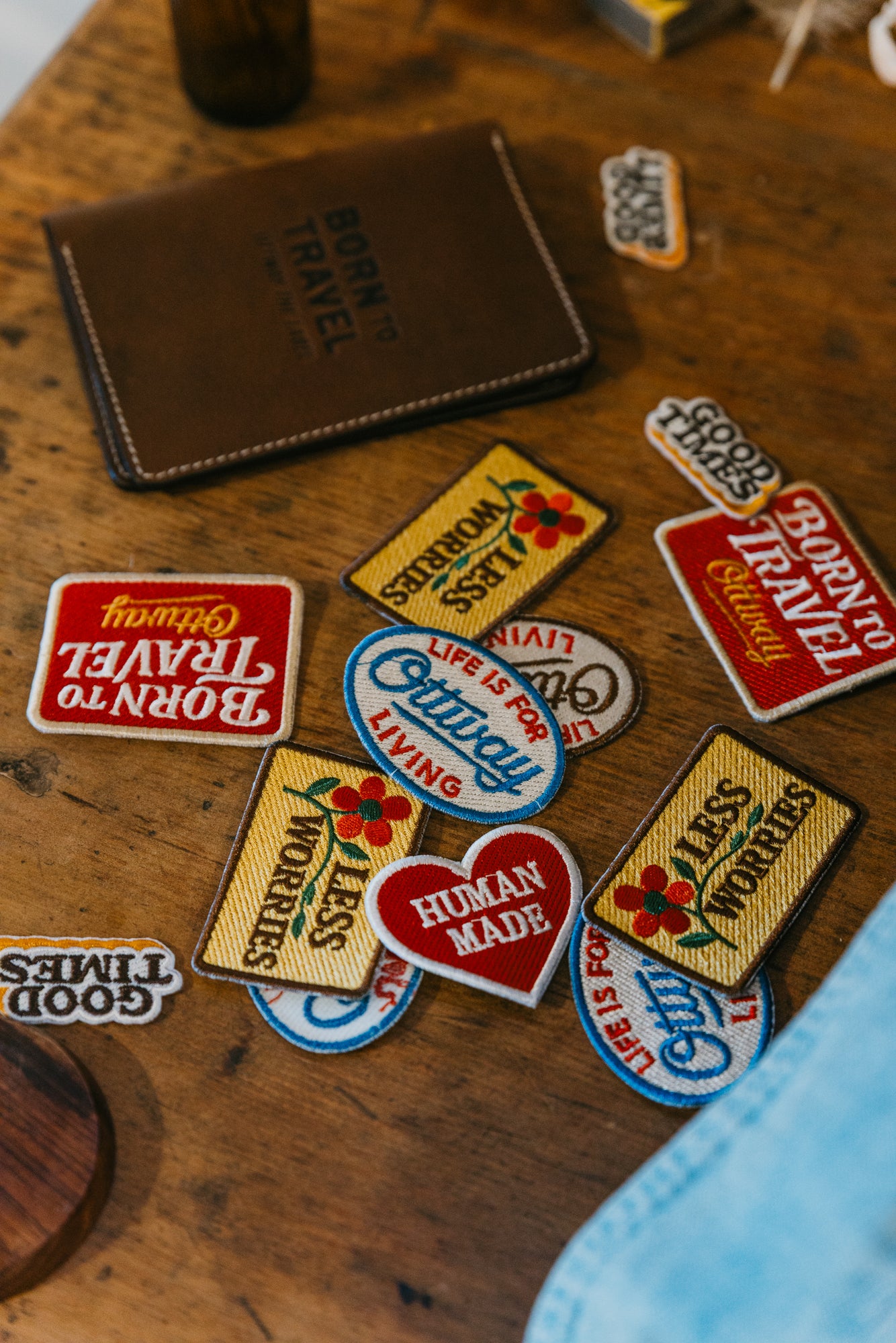 Life Is For Living Patch - Blue