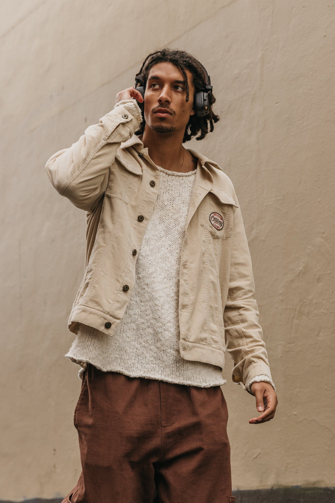 Lowkey Corduroy Jacket - Cream