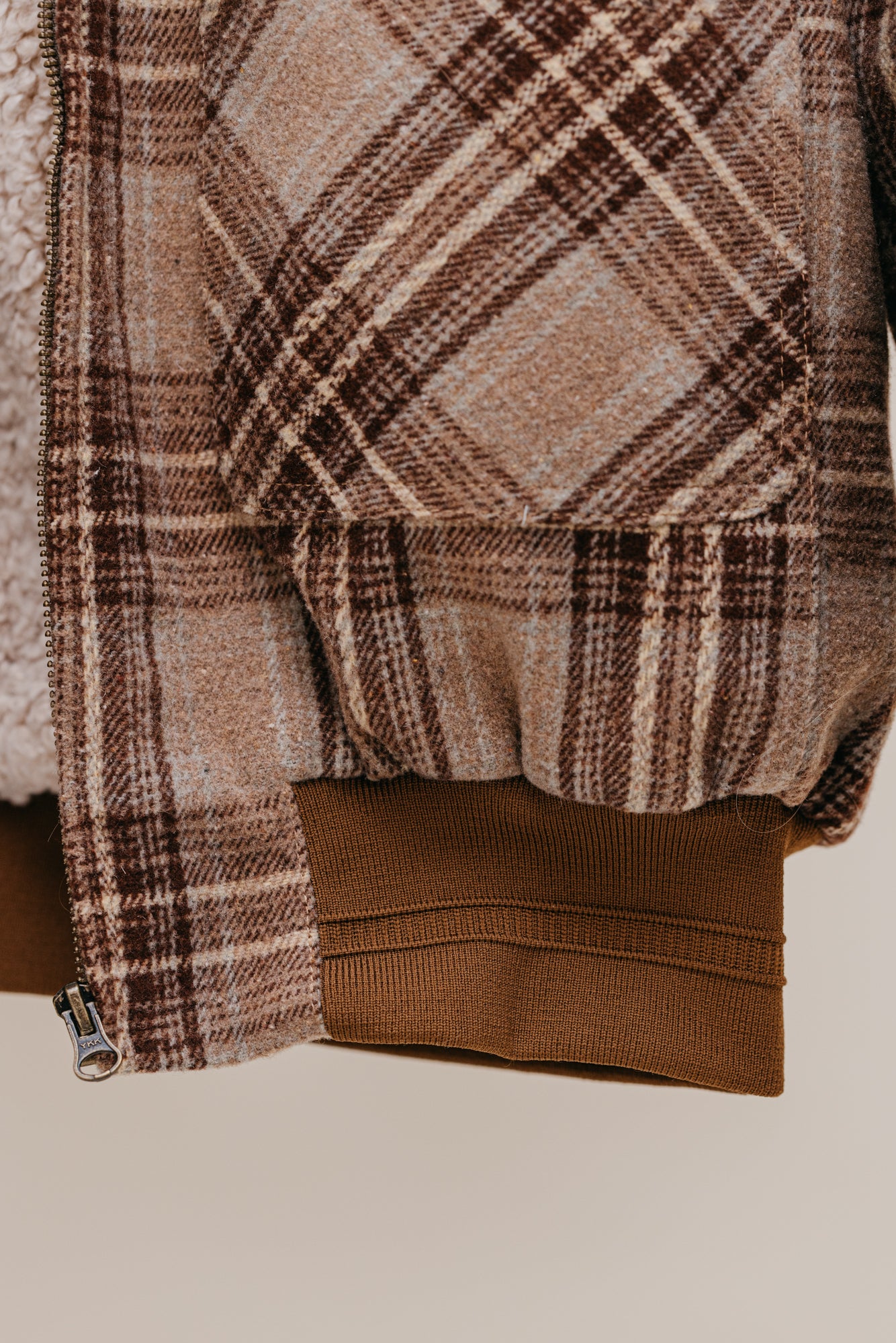 Highland Sherpa Plaid Jacket