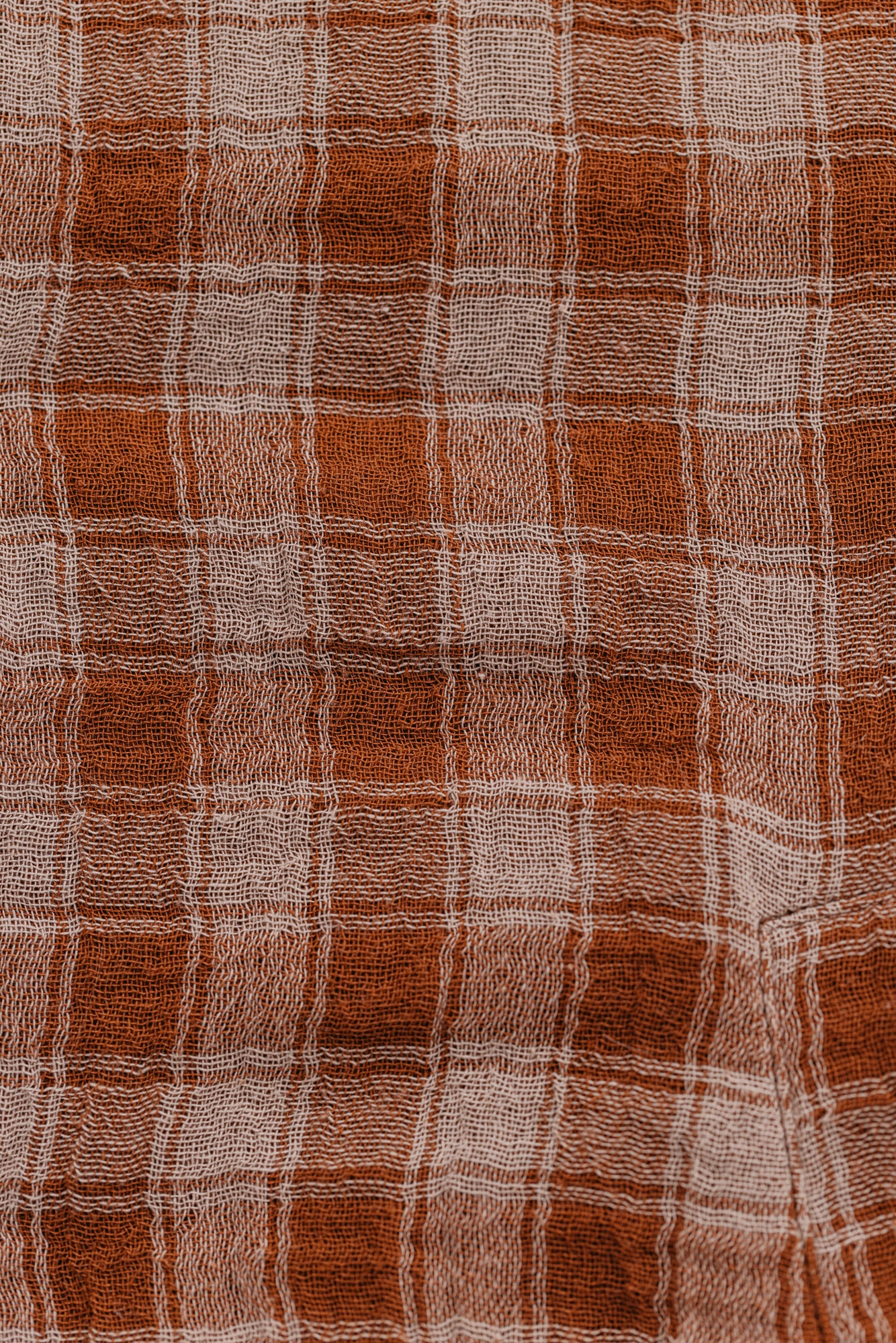Nomad Sherpa Reversible Checked Vest - Brown