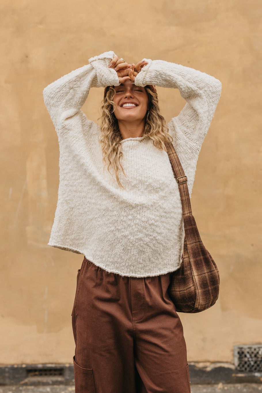 Sierra Off-Shoulder Knit - Natural White