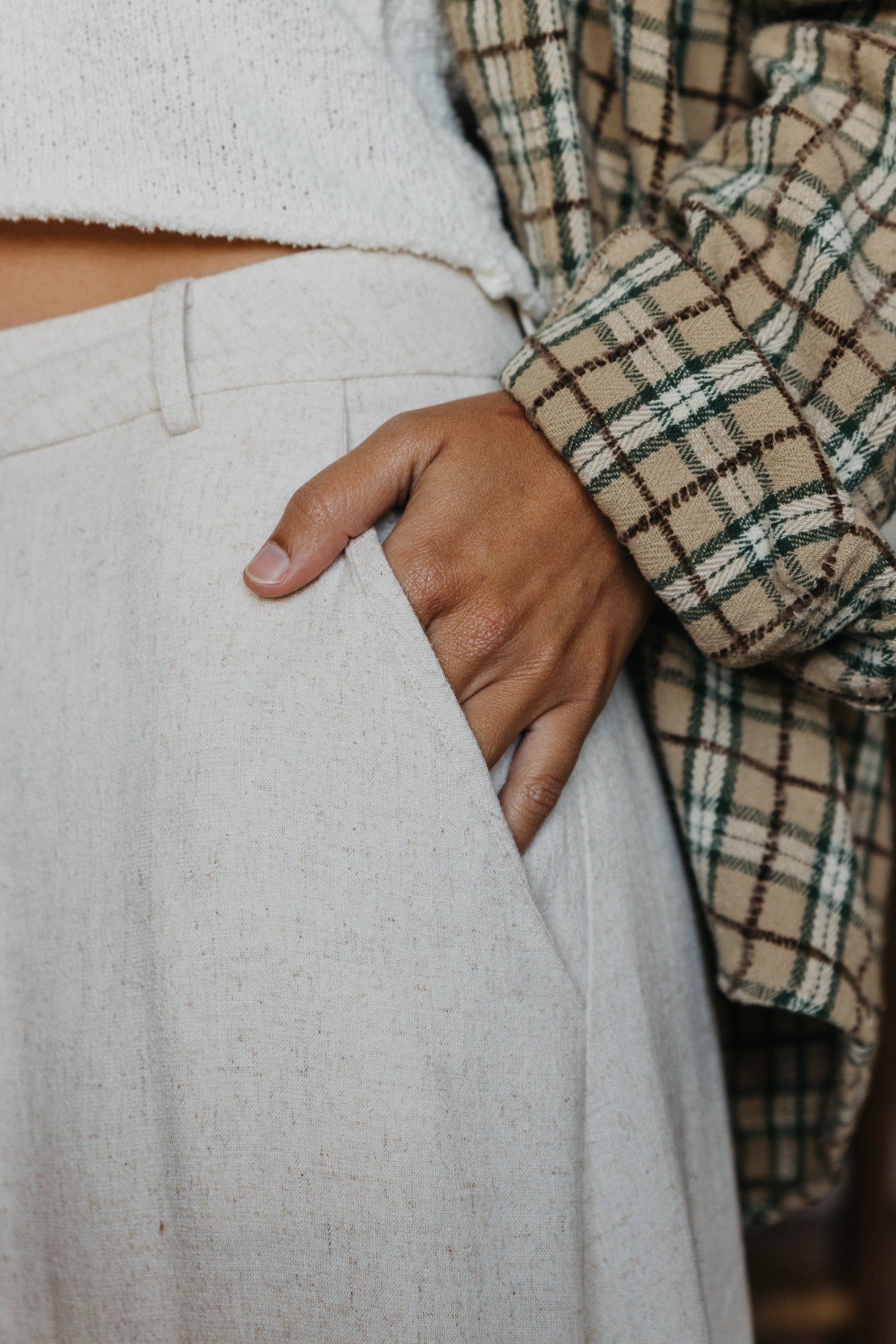 Klara - Beige Maxi Skirt