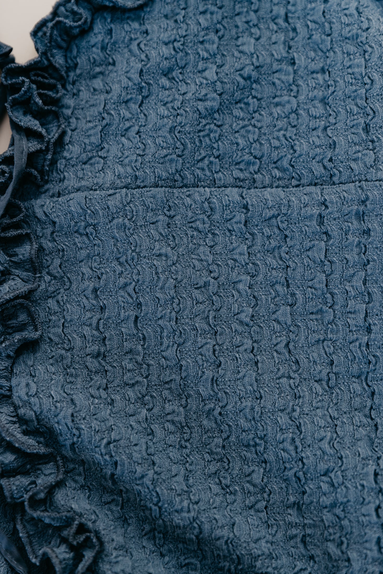 Alba - Blue Tie-Front Cami Top