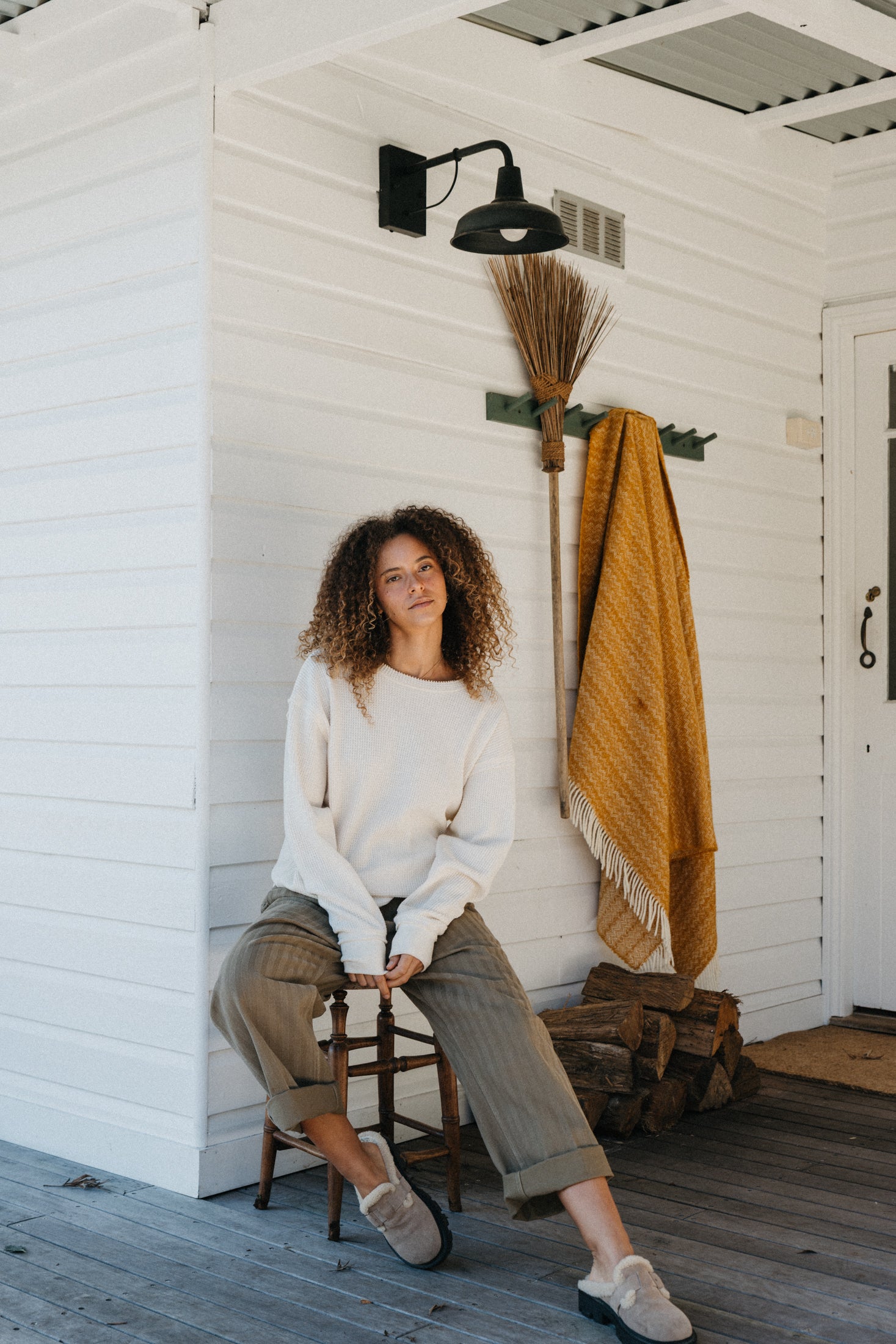 Ben Roy - Unisex Baggy Pleated Pants - Washed Green