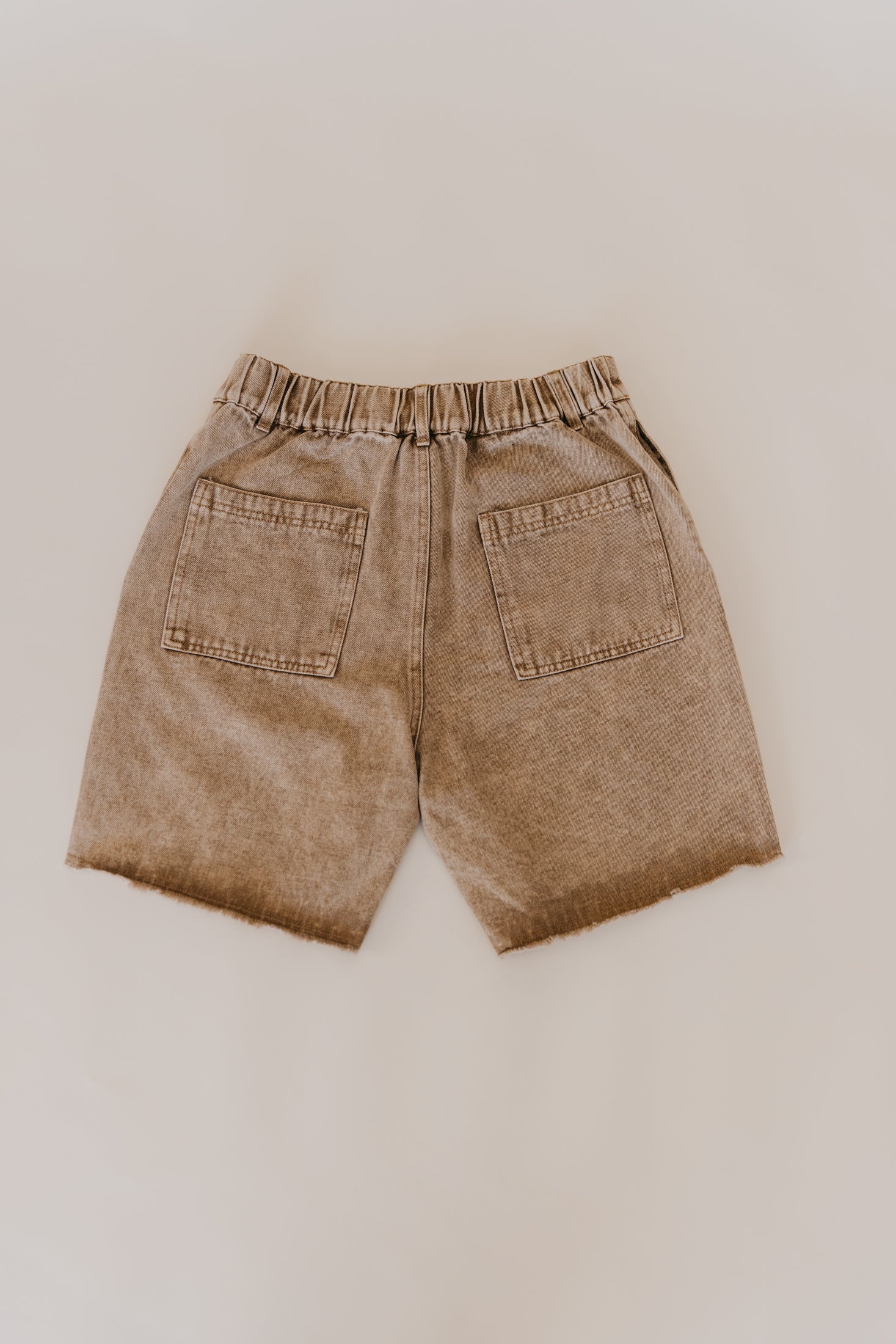Overland Shorts - Washed Brown Denim