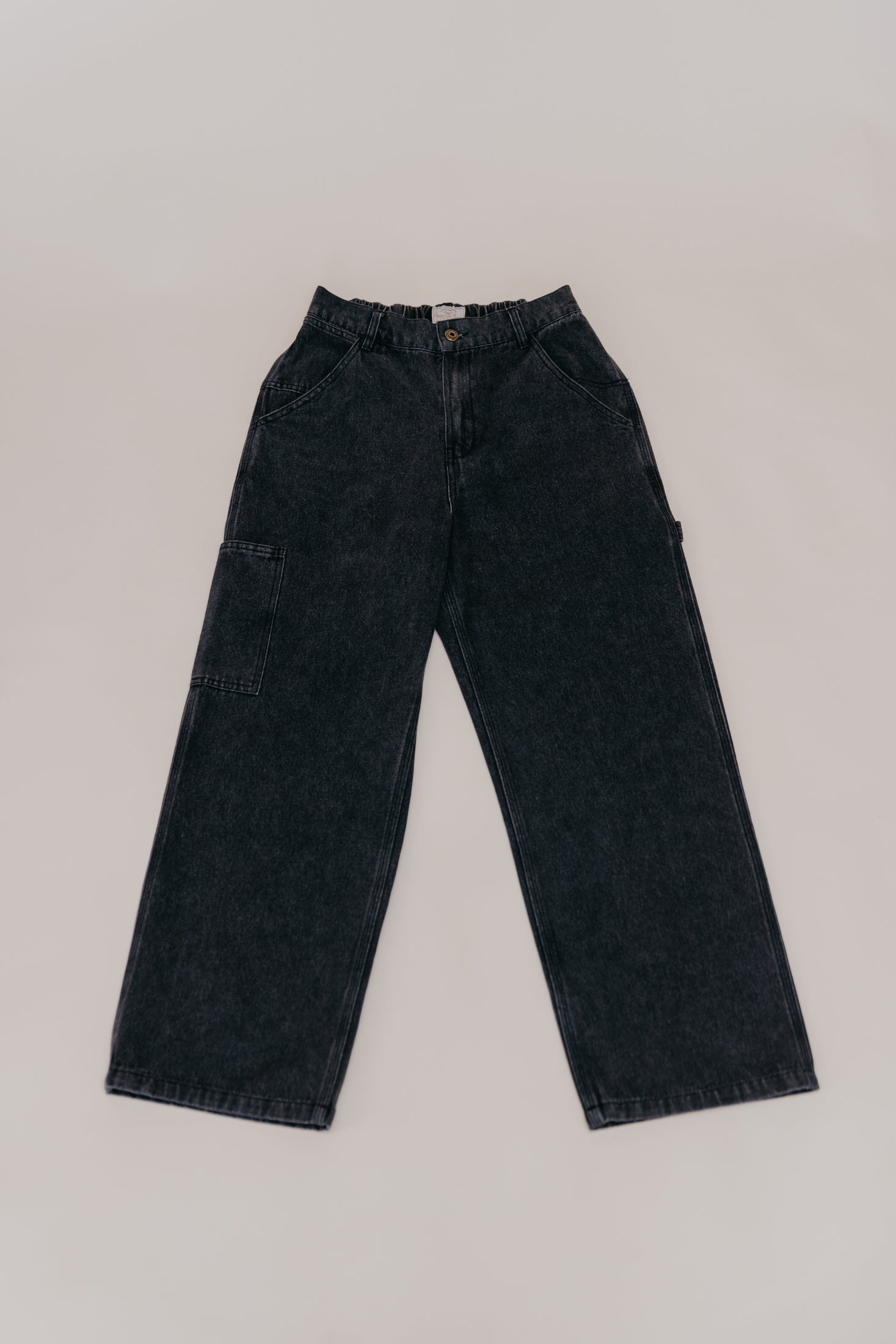 JMM Series - Black Washed Baggy Jeans