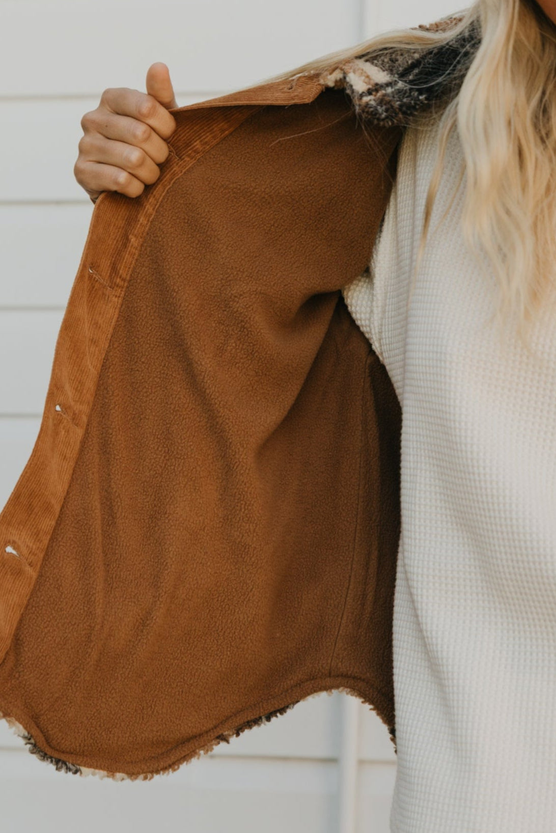 Foster - Flannel Sherpa Unisex Jacket