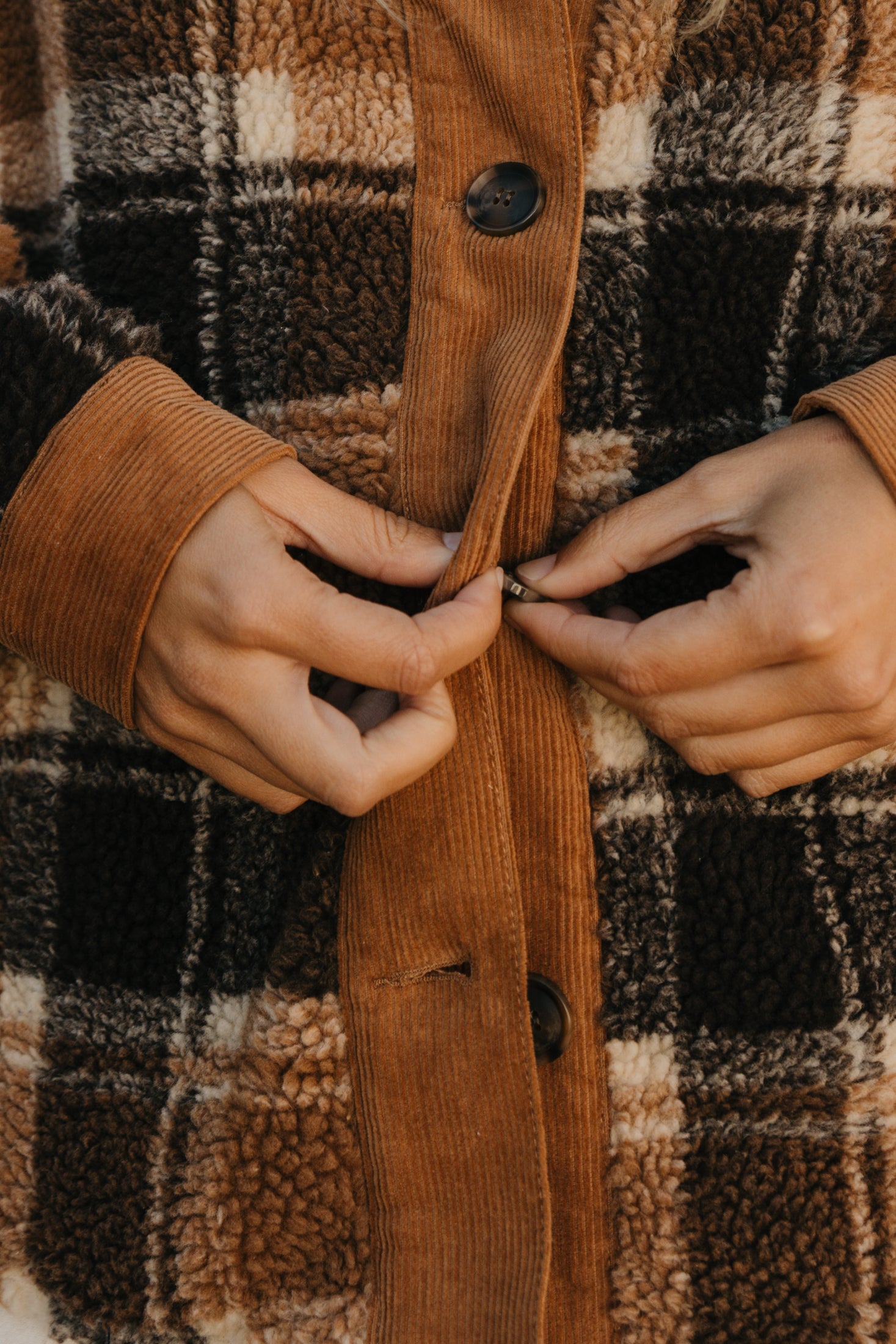 Foster - Flannel Sherpa Unisex Jacket