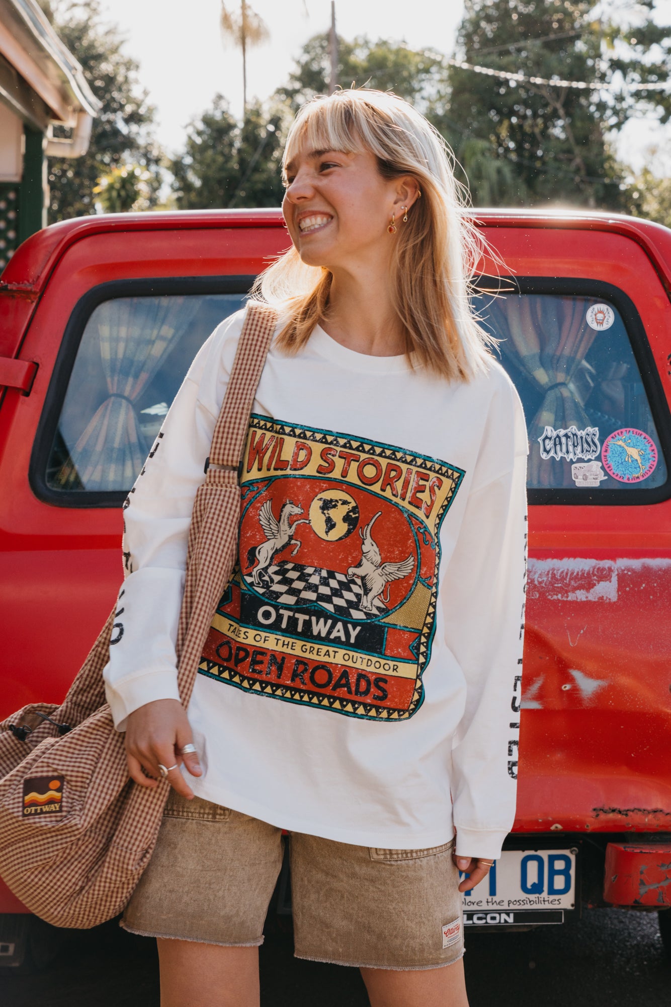 Wild Stories Long Sleeve Unisex T-Shirt - White