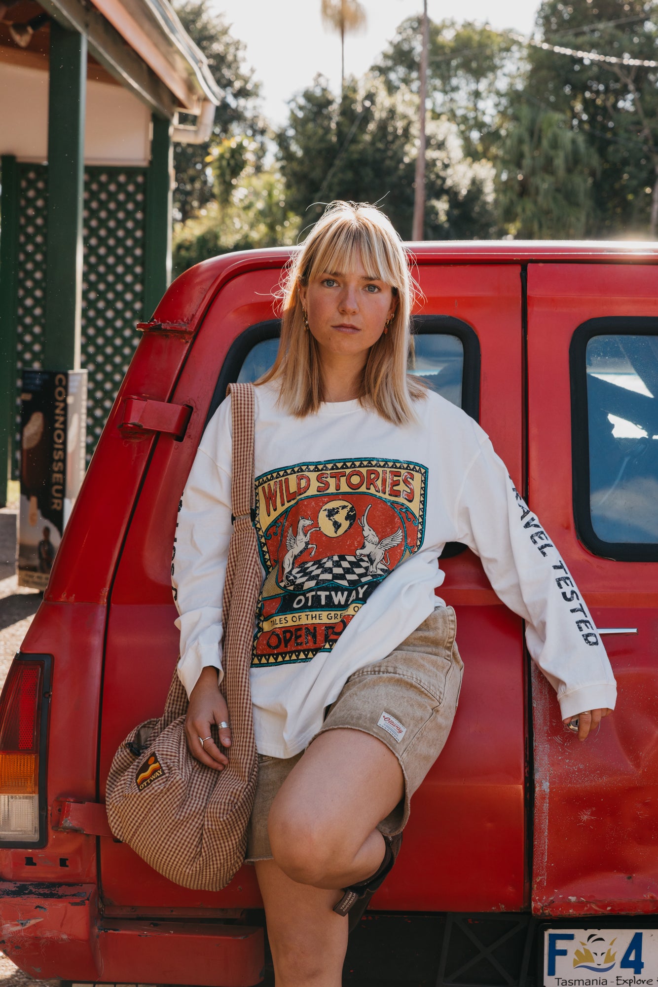 Wild Stories Long Sleeve Unisex T-Shirt - White
