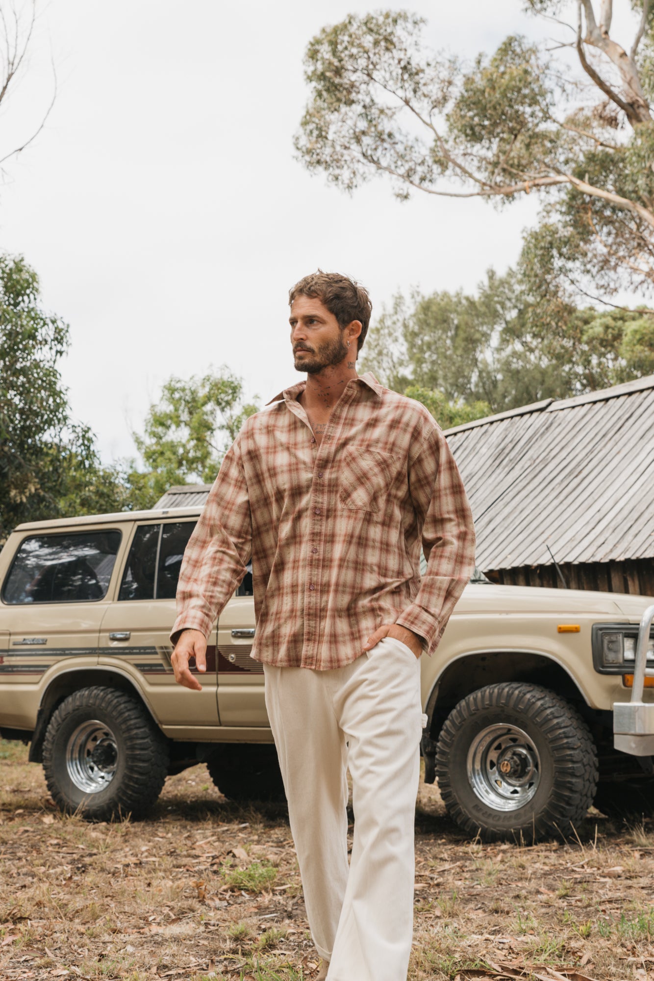 Benson Brown Plaid Shirt