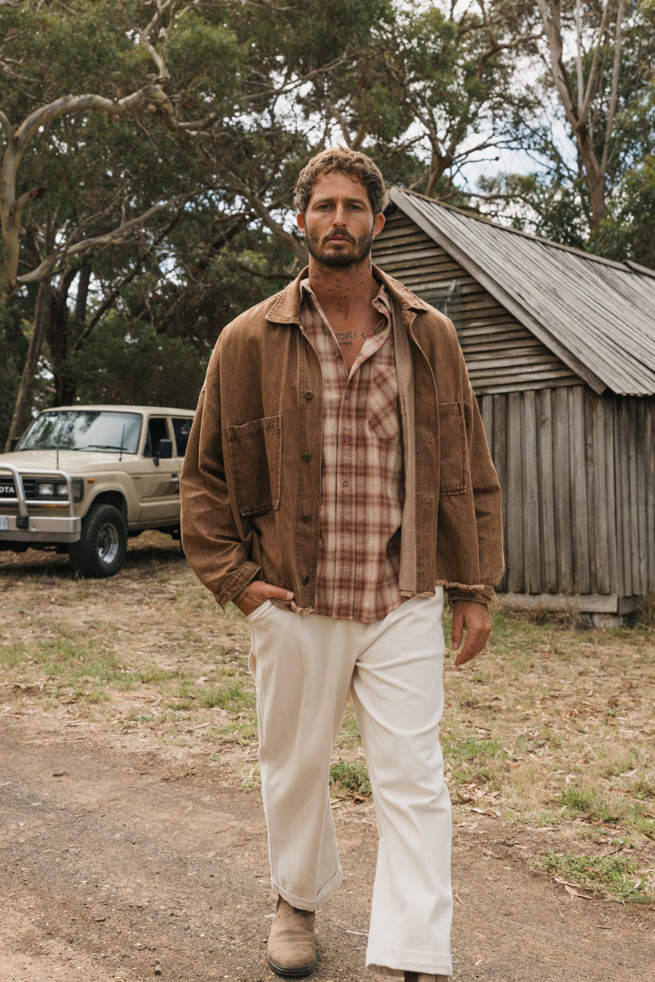 Benson Brown Plaid Shirt