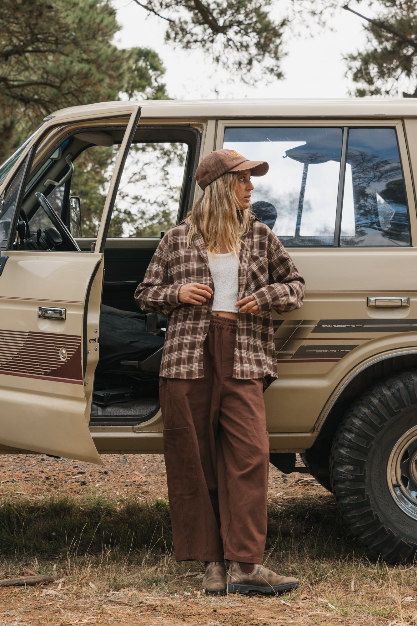 Milford Brown Plaid Shirt Unisex