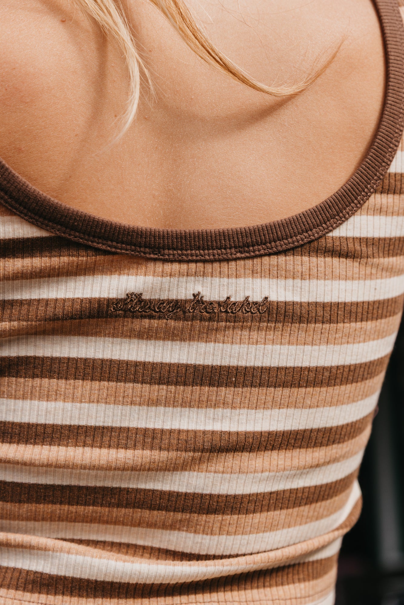 Knox - Brown Striped Tank