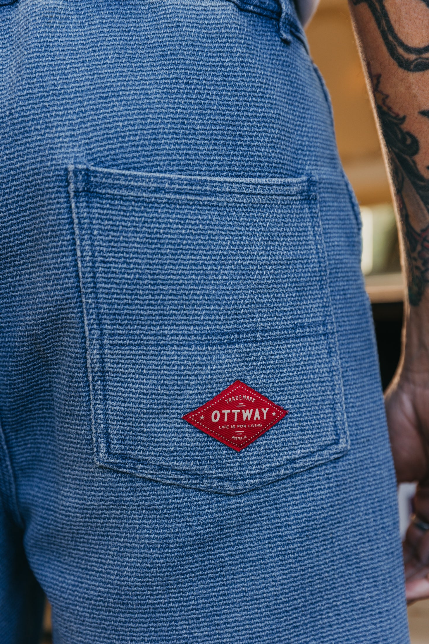 OTTWAY's® Textured Baggy Denim Shorts