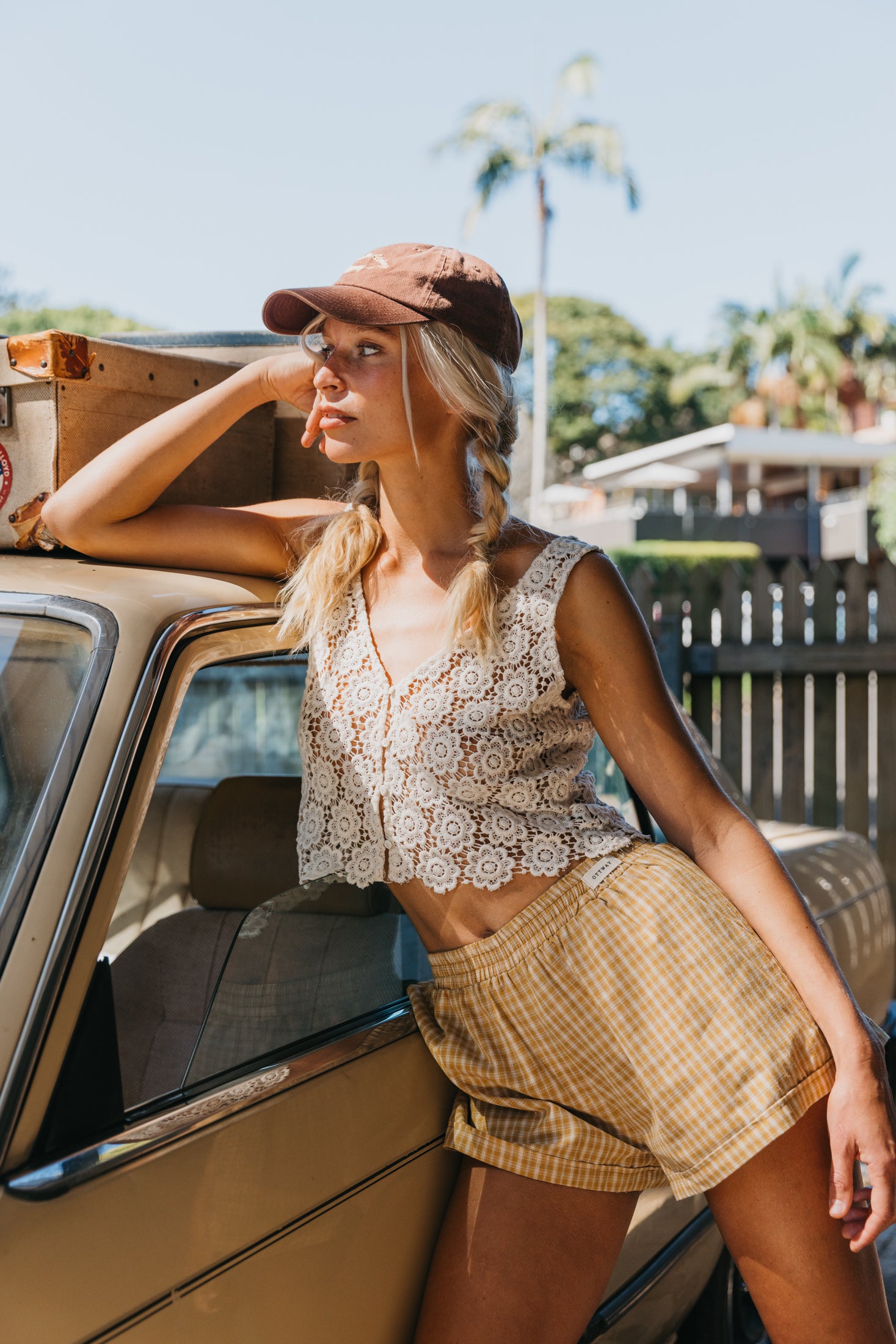 Bloom - Embroidered Button-Front Top