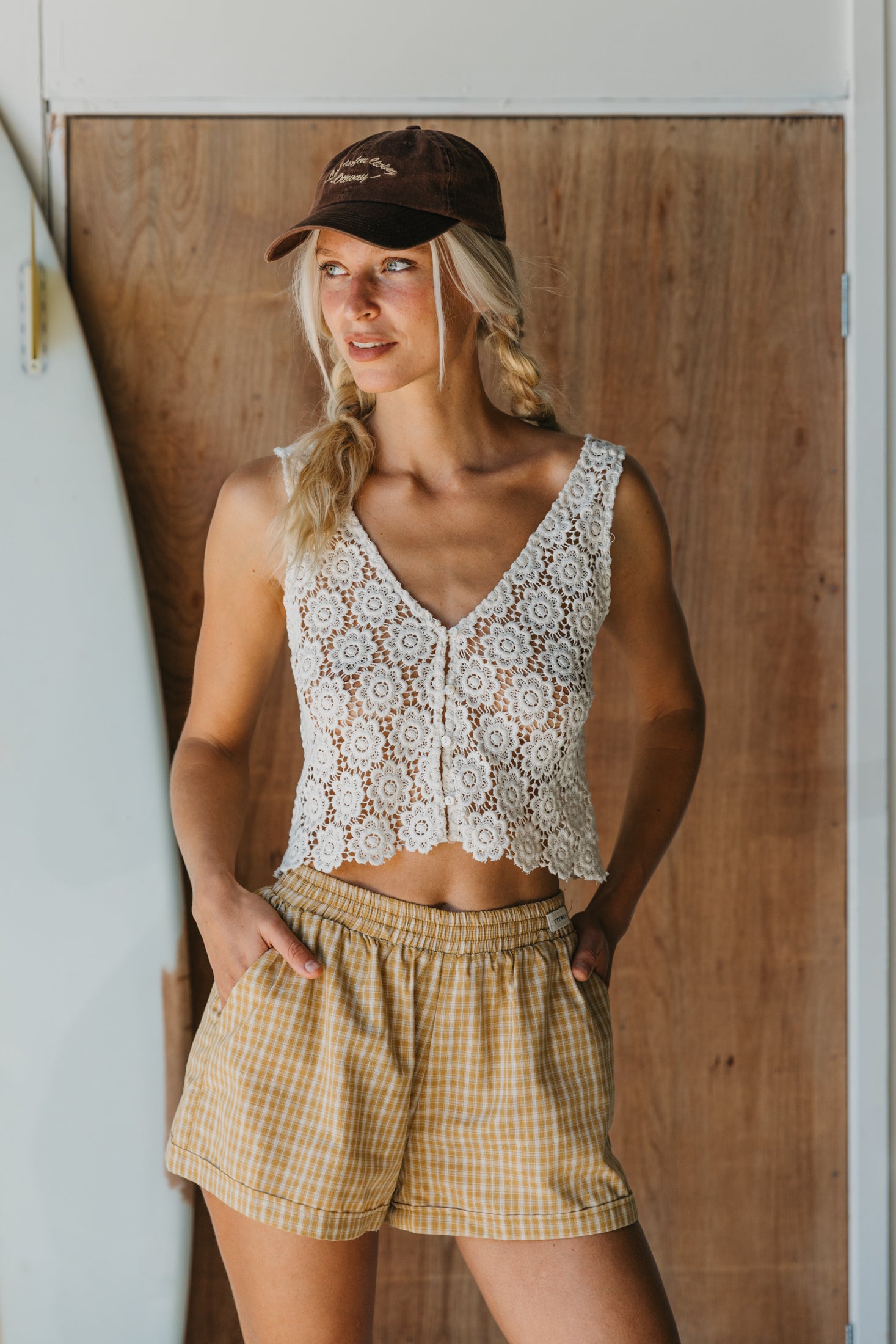 Bloom - Embroidered Button-Front Top