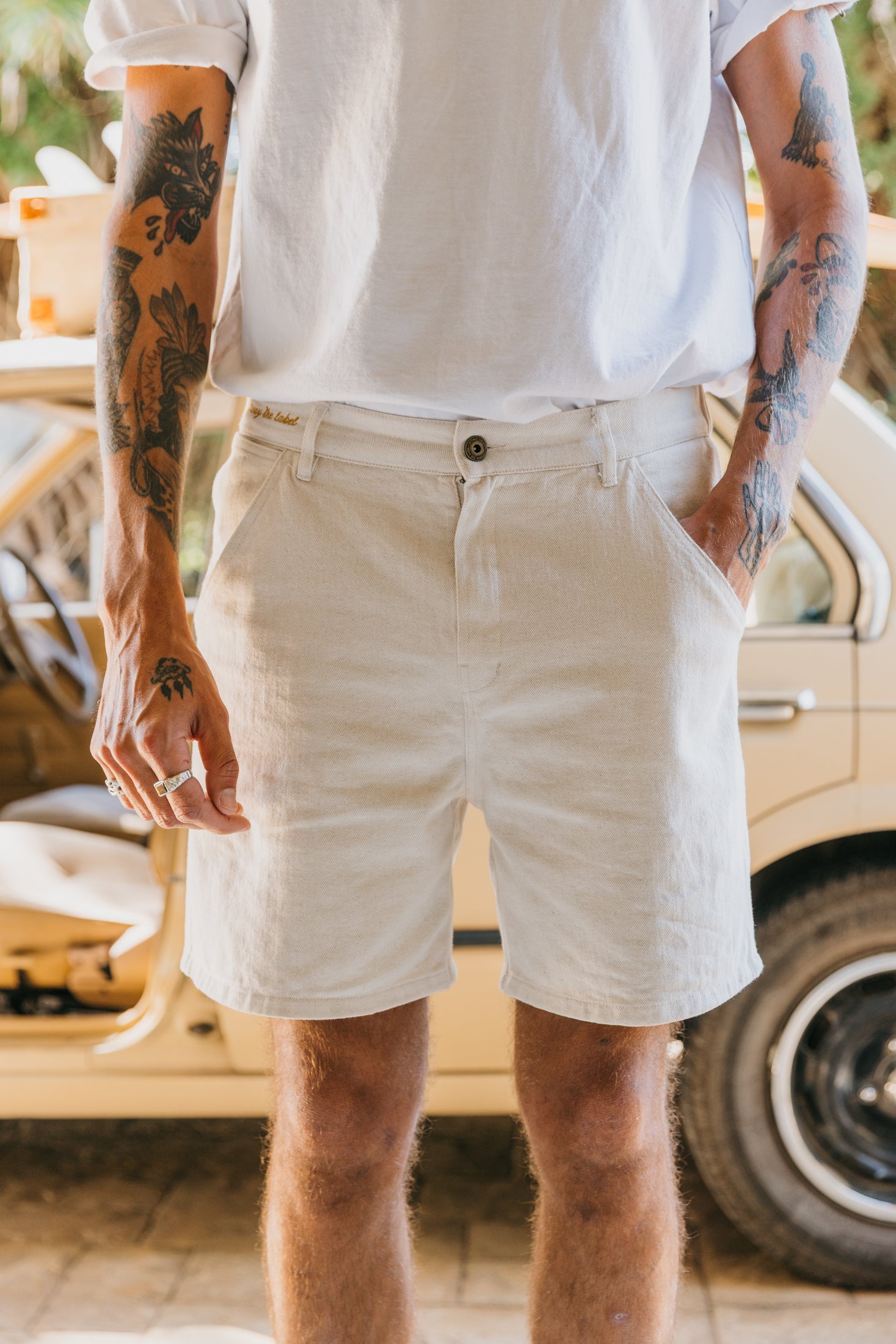 Ben Roy Baggy Shorts - Oat