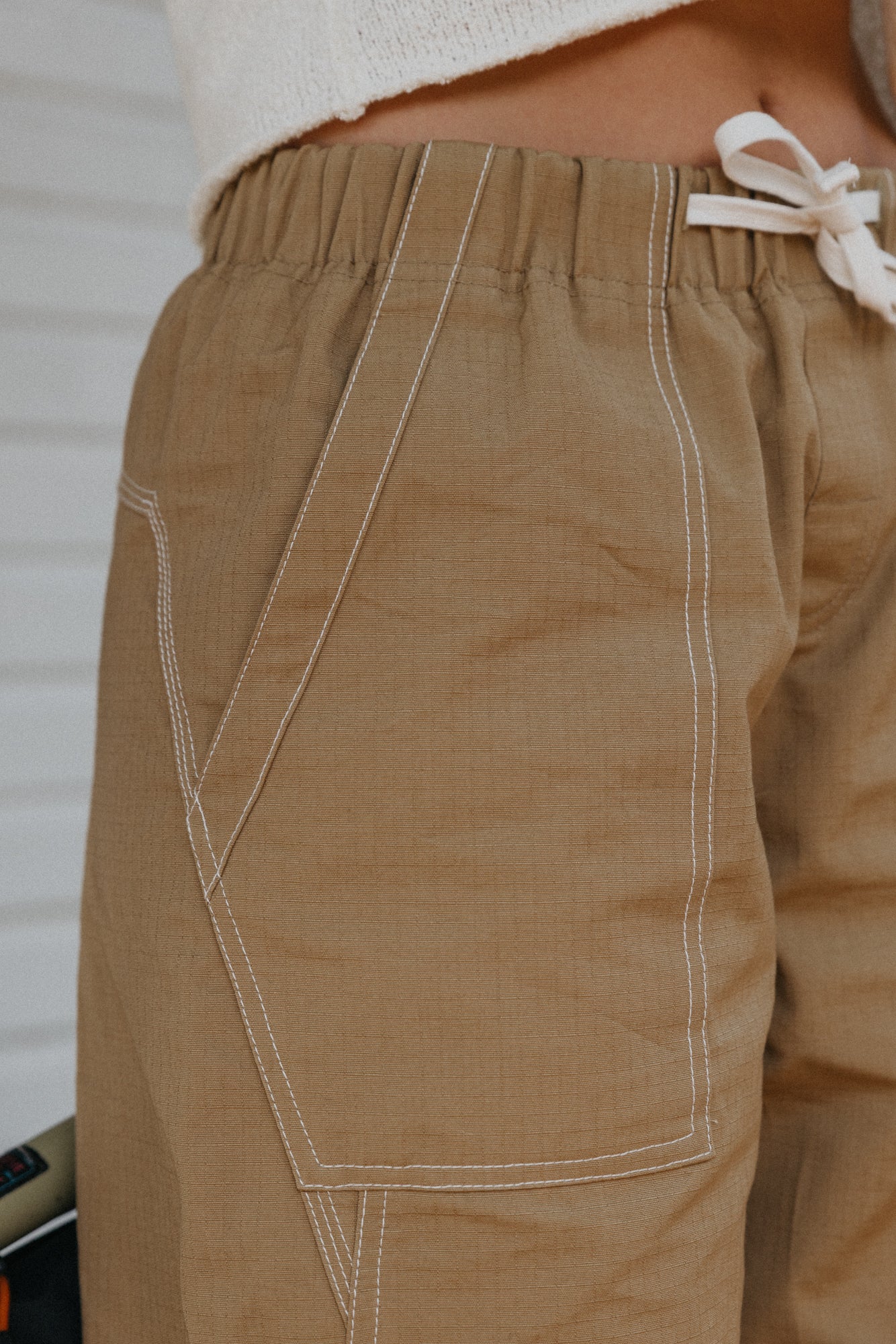 Trail Mix Unisex Cotton Pants - Sand