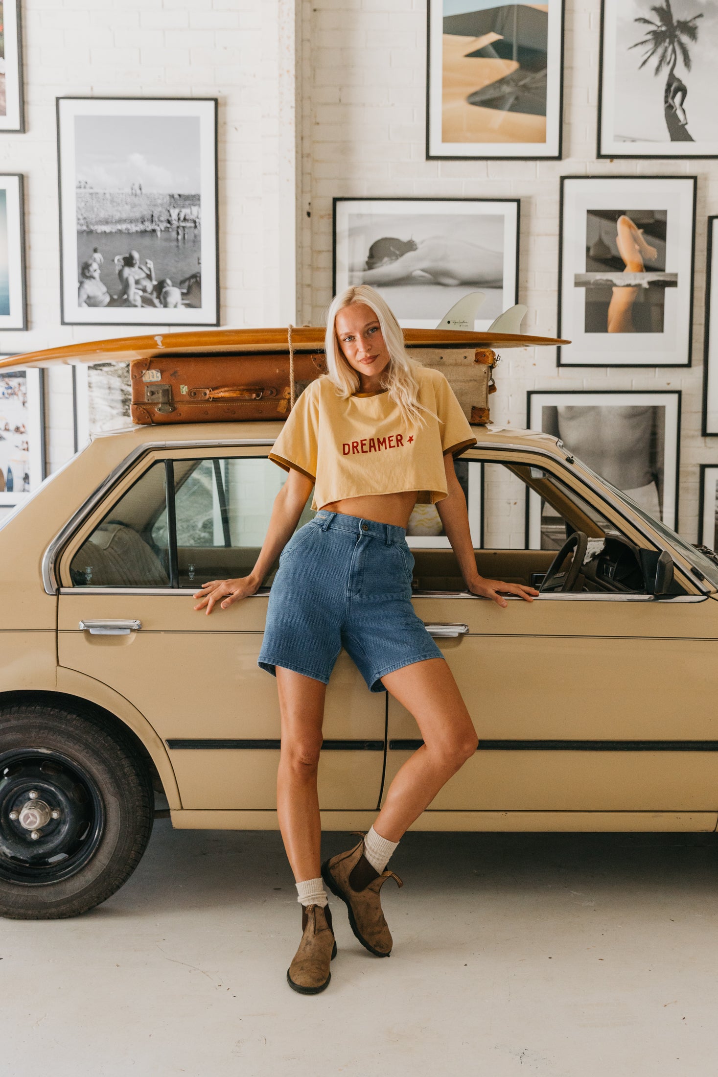 OTTWAY's® Textured Baggy Unisex Denim Shorts