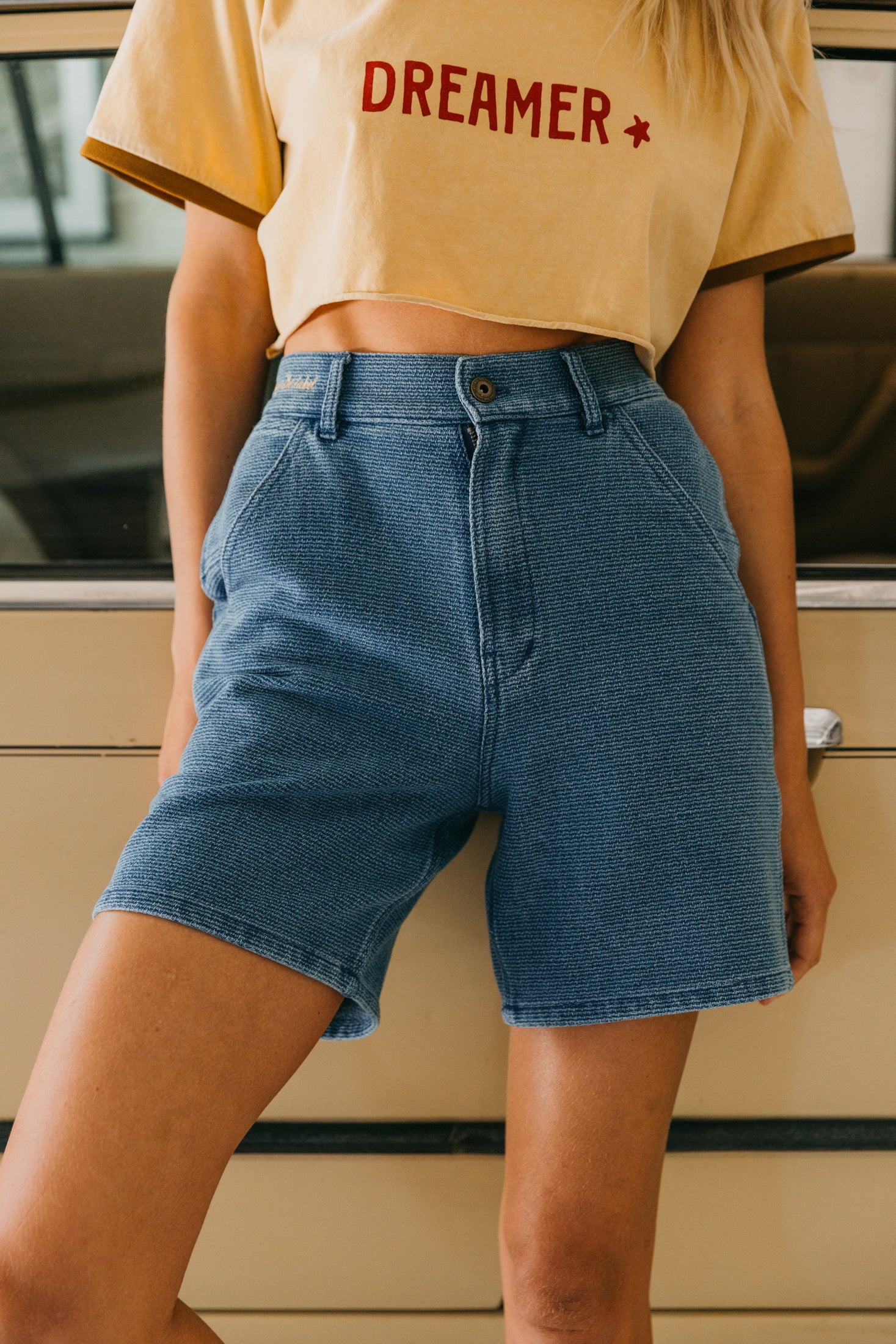 OTTWAY's® Textured Baggy Unisex Denim Shorts