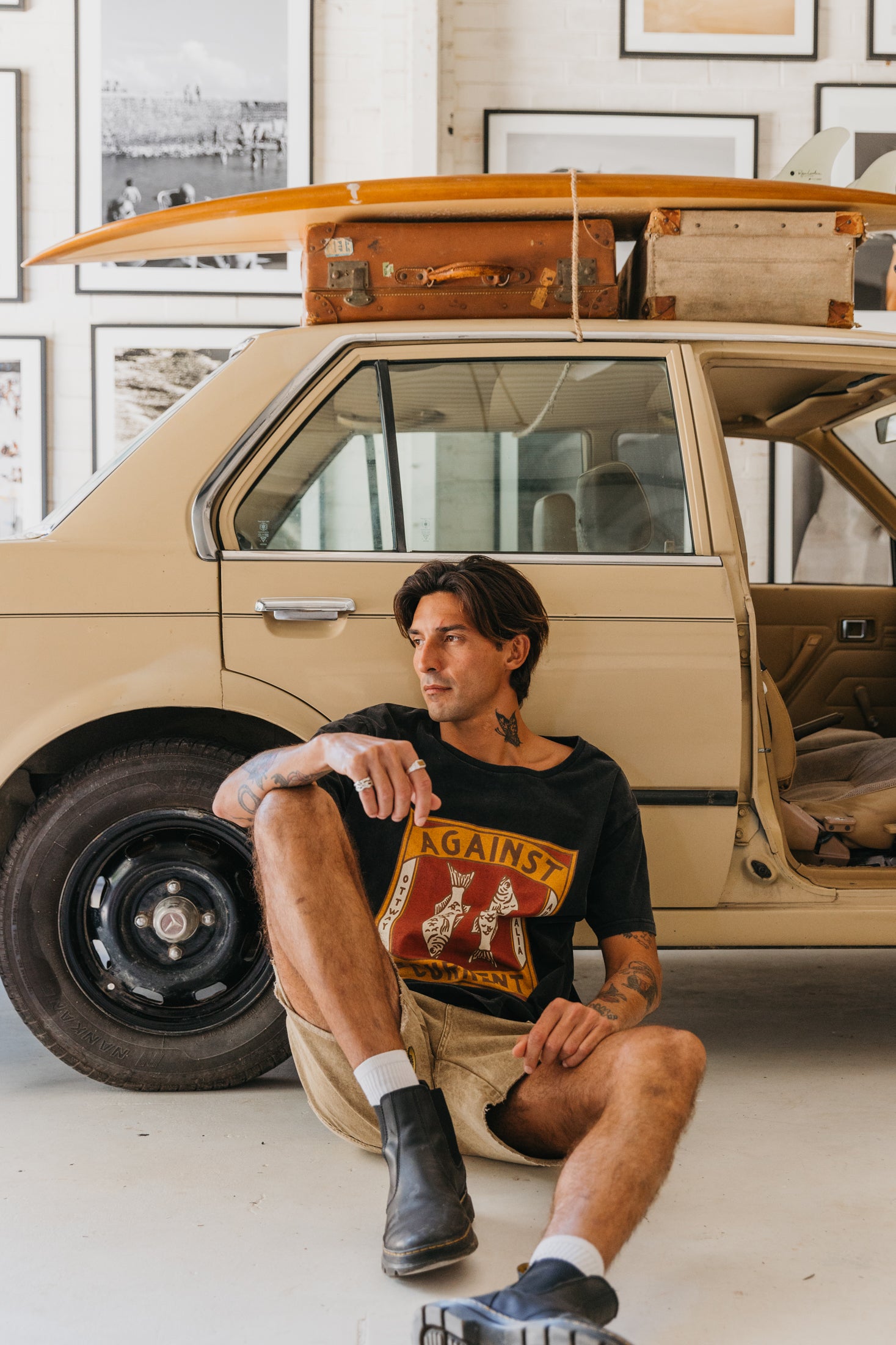 Against The Current T-Shirt - Washed Black