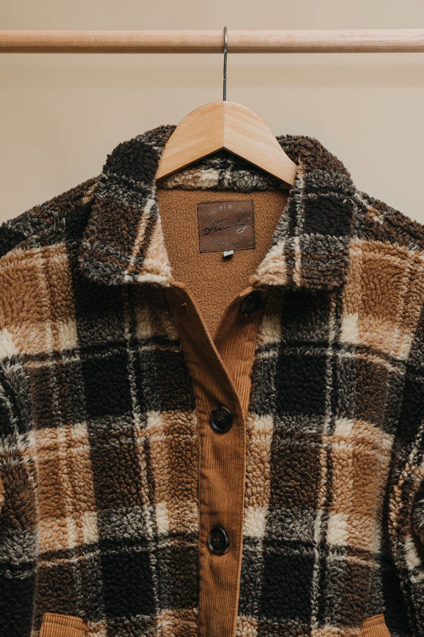 Foster - Flannel Sherpa Unisex Jacket