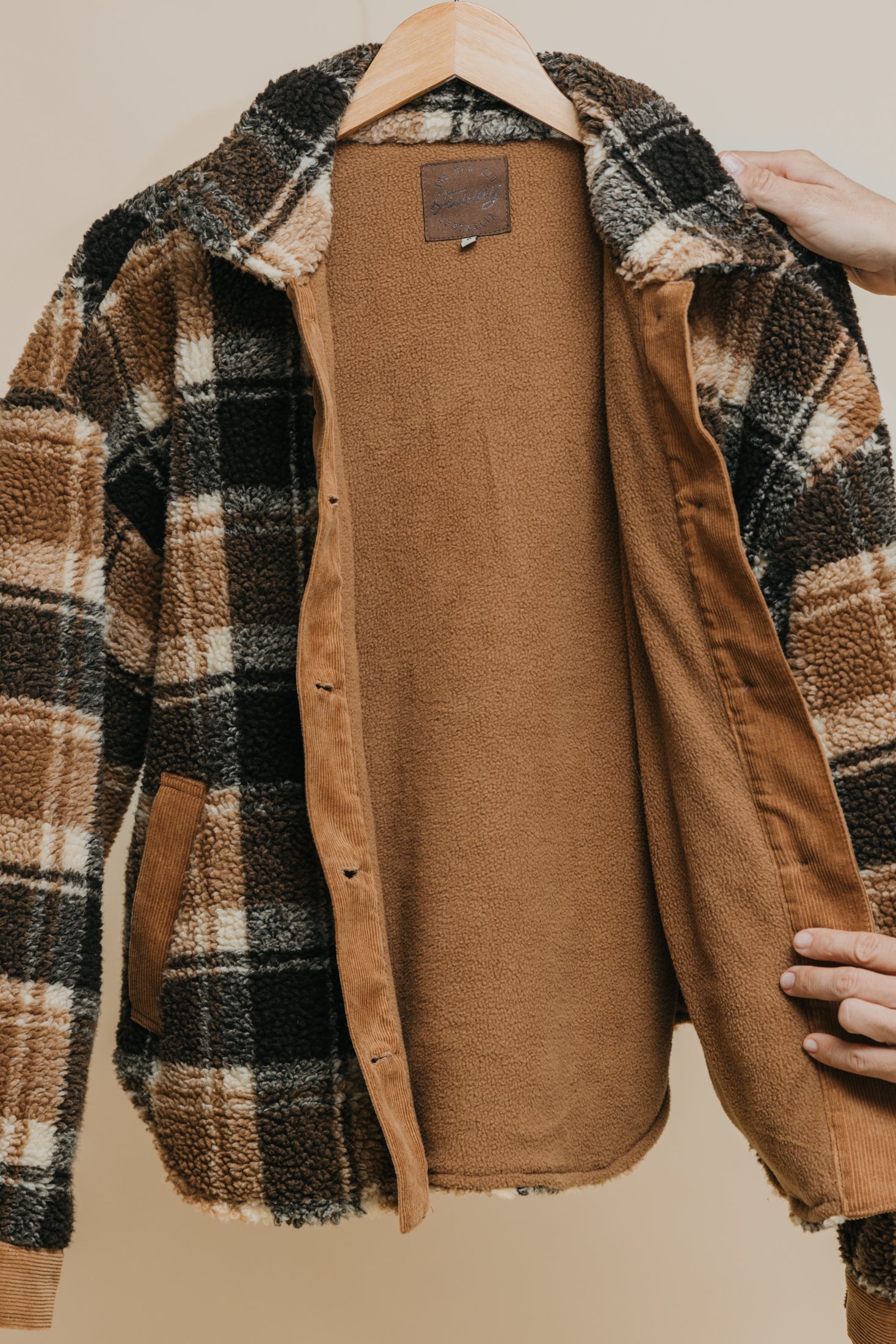 Foster - Flannel Sherpa Unisex Jacket