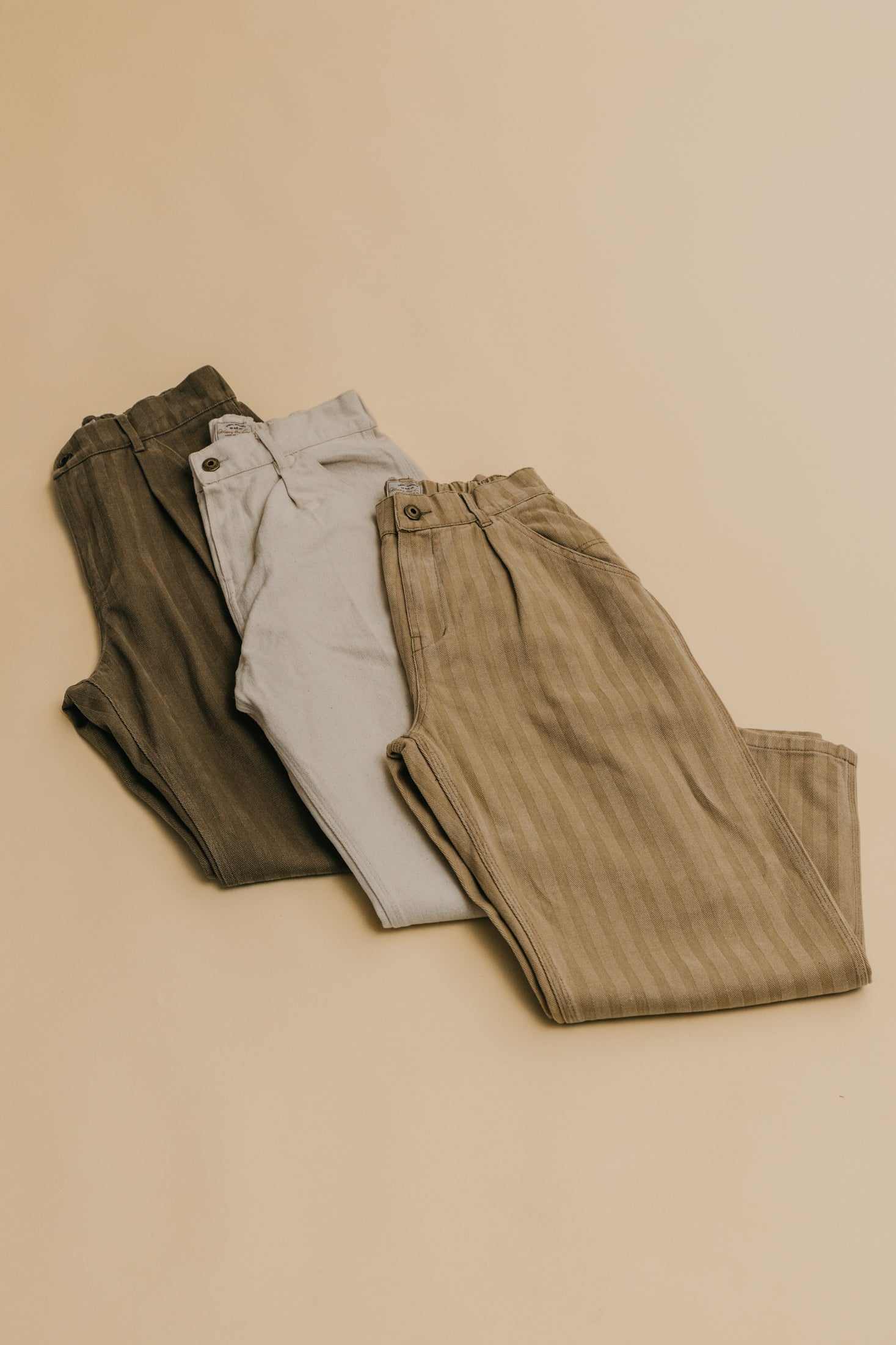 Ben Roy - Baggy Pleated Pants - Washed Green