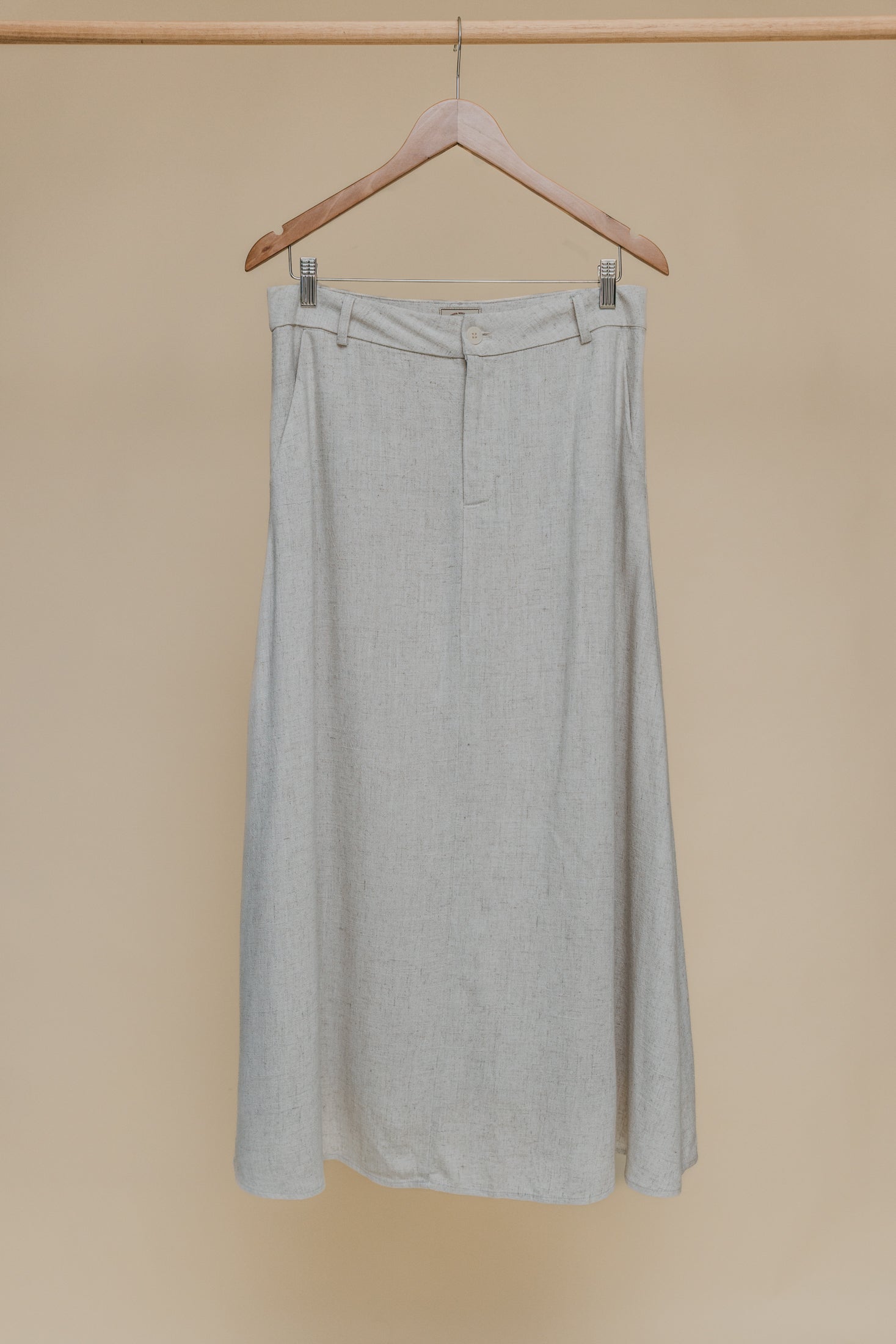 Klara - Beige Maxi Skirt