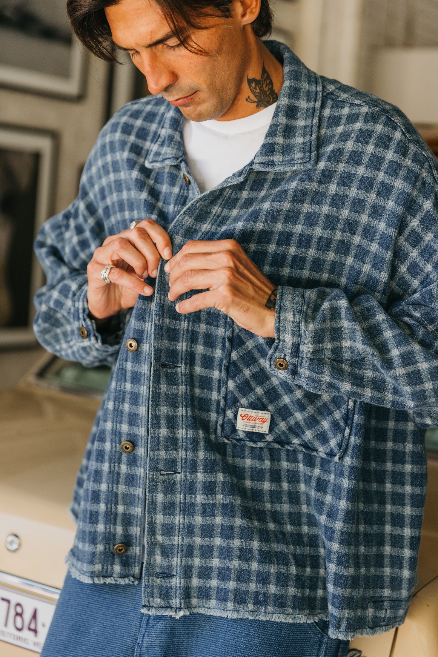 Weston Checked Denim Jacket