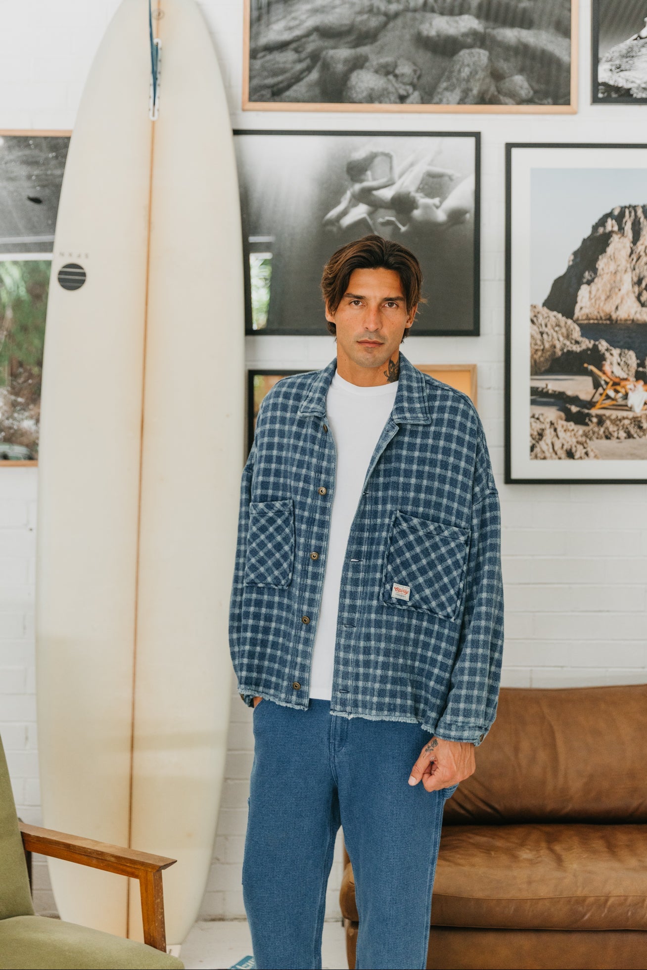 Weston Checked Denim Jacket