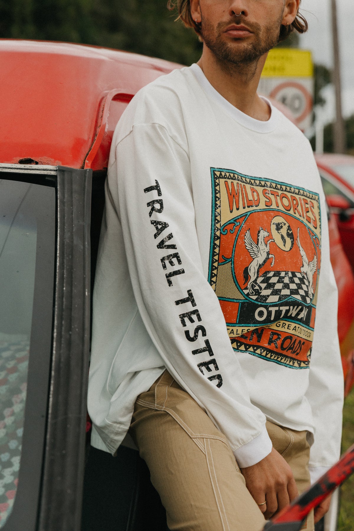 Wild Stories Long Sleeve T-Shirt - White