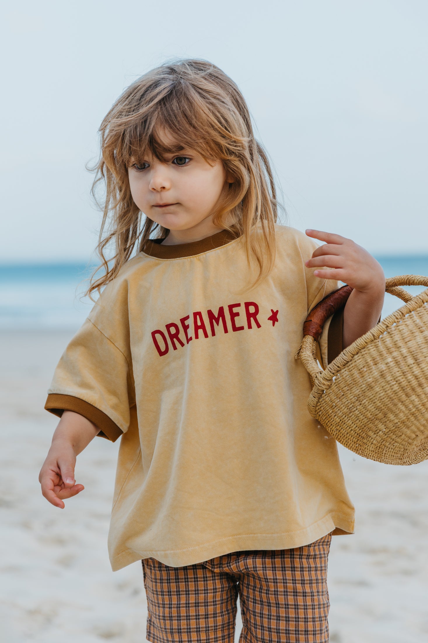 Dreamer Soft Mustard T-Shirt - Kids