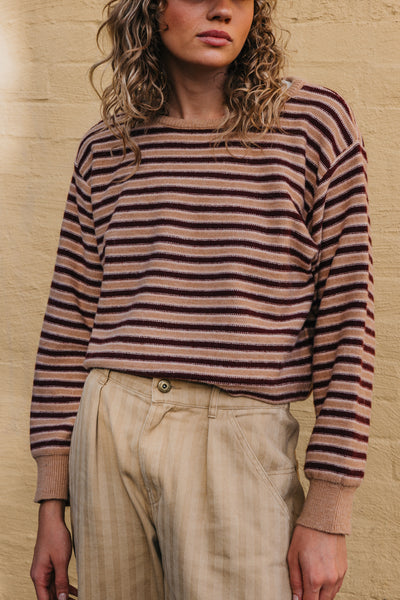 Ray - Cropped Stripe Jumper
