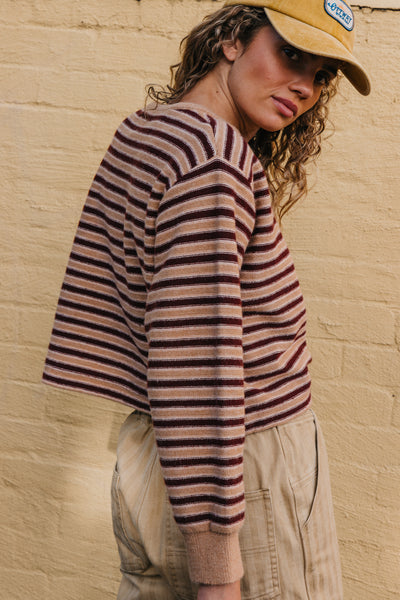 Ray - Cropped Stripe Jumper