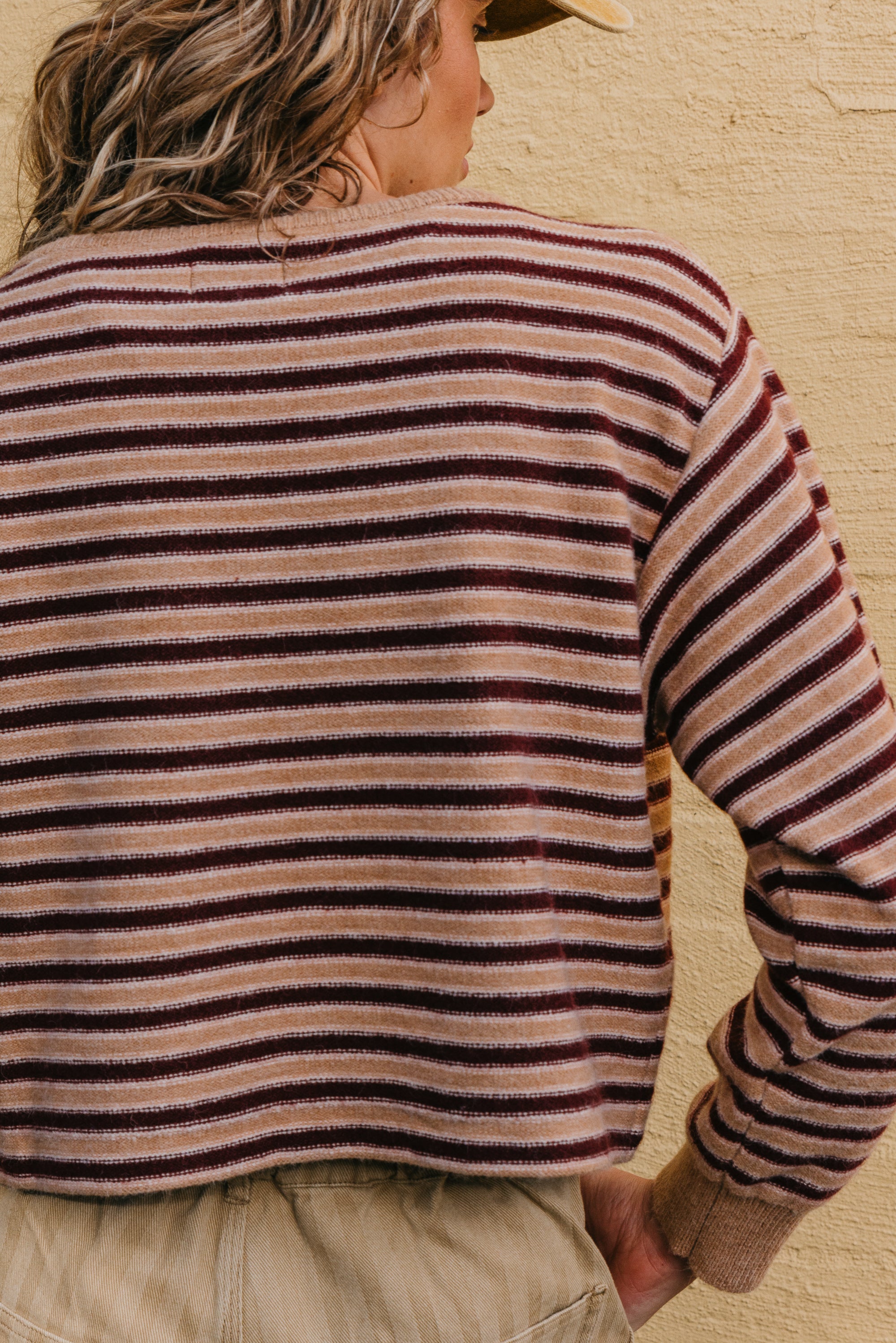 Ray - Cropped Stripe Jumper