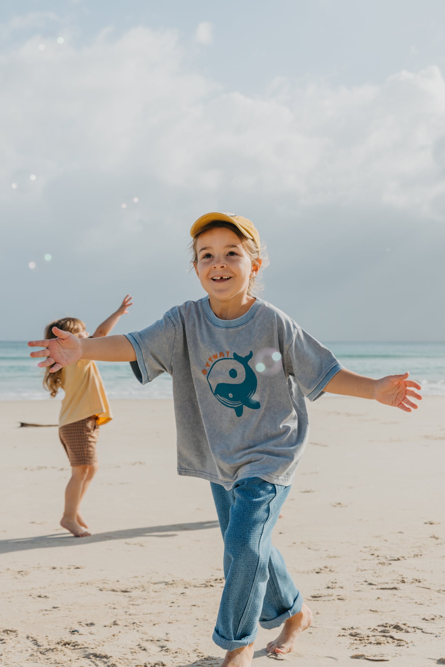 Ocean Pals Washed Blue T-Shirt - Kids