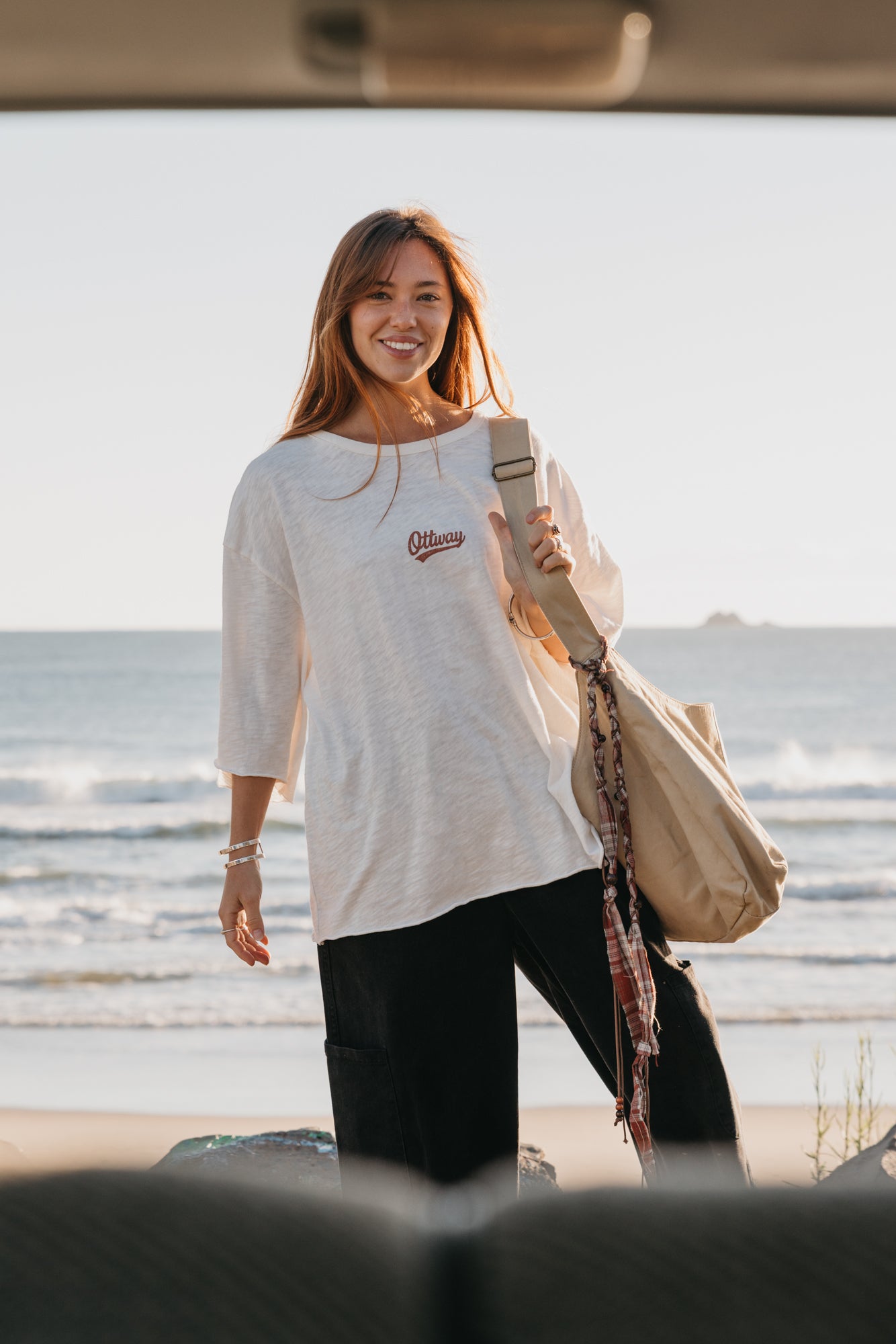 No Worries Oversized Unisex T-Shirt - White