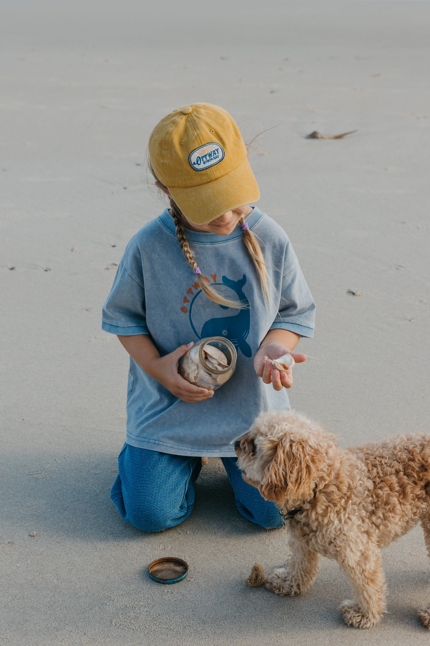 Ocean Pals Washed Blue T-Shirt - Kids