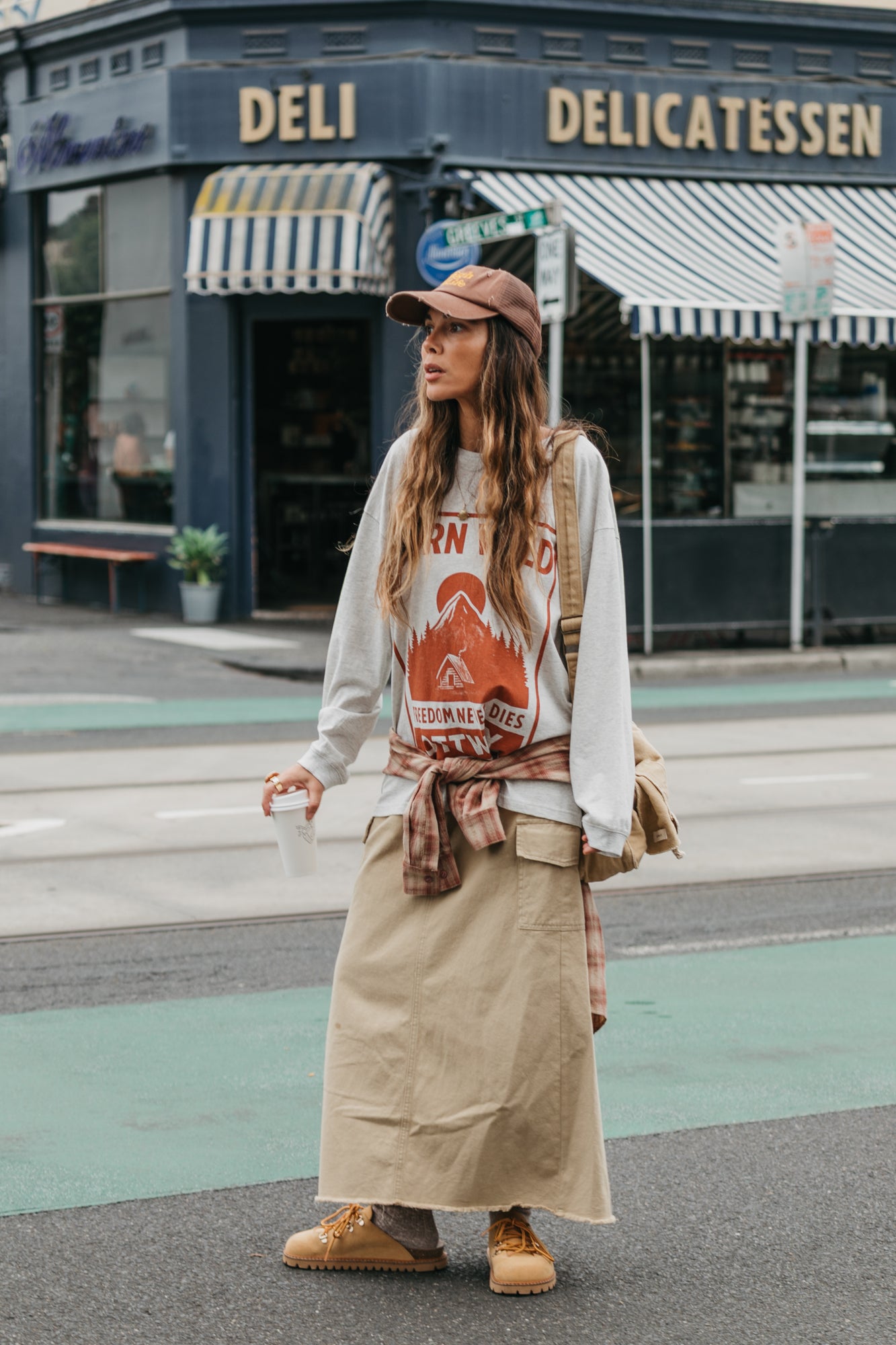 Dune Cargo Maxi Skirt - Camel