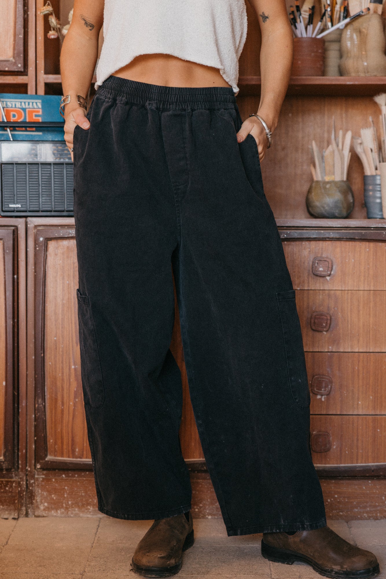 Chef Ottway Pants Unisex - Washed Black
