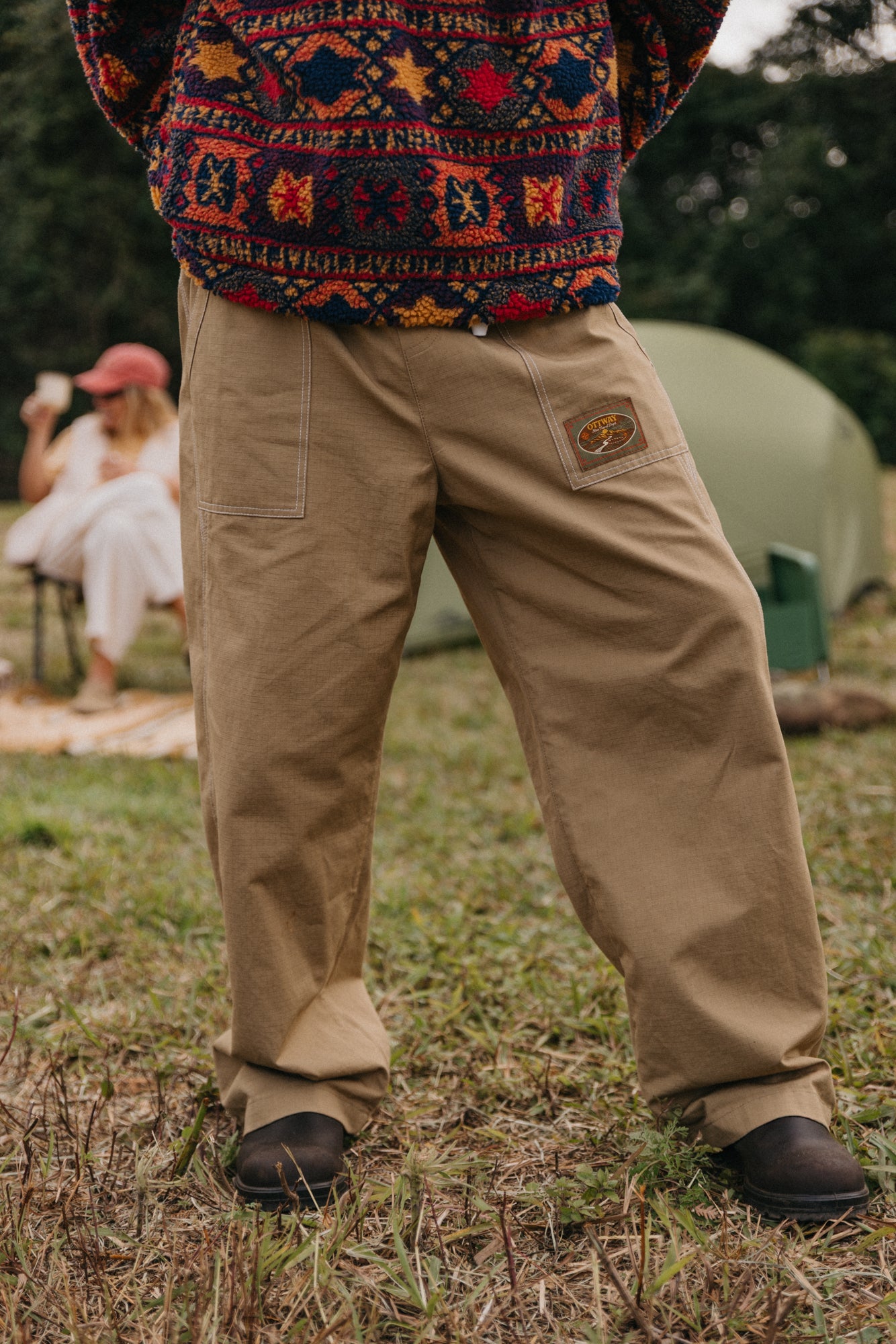 Trail Mix Cotton Pants - Sand
