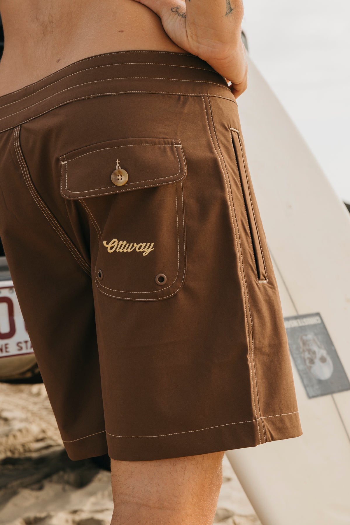 Lowtide - Dark Brown Boardshorts