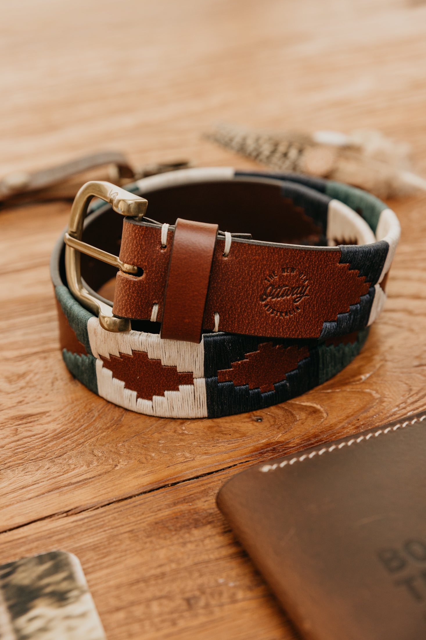 Pampa handgefertigter Ledergürtel