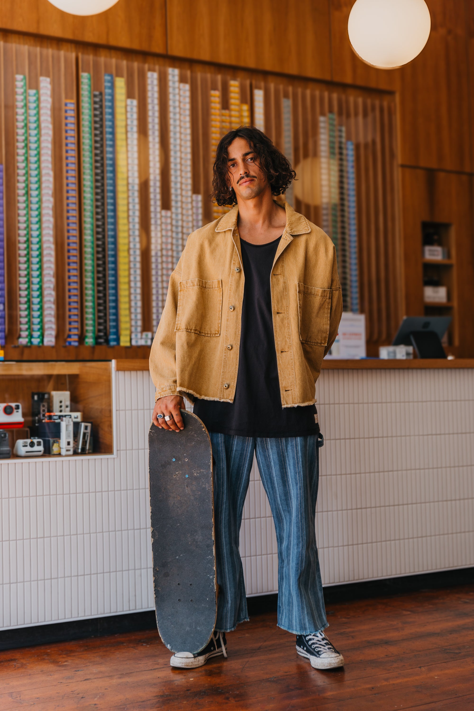 Weston Senfgelbe Jeansjacke